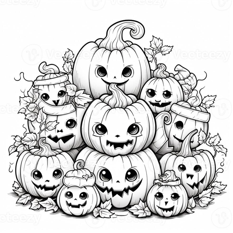 pagine da colorare di halloween foto