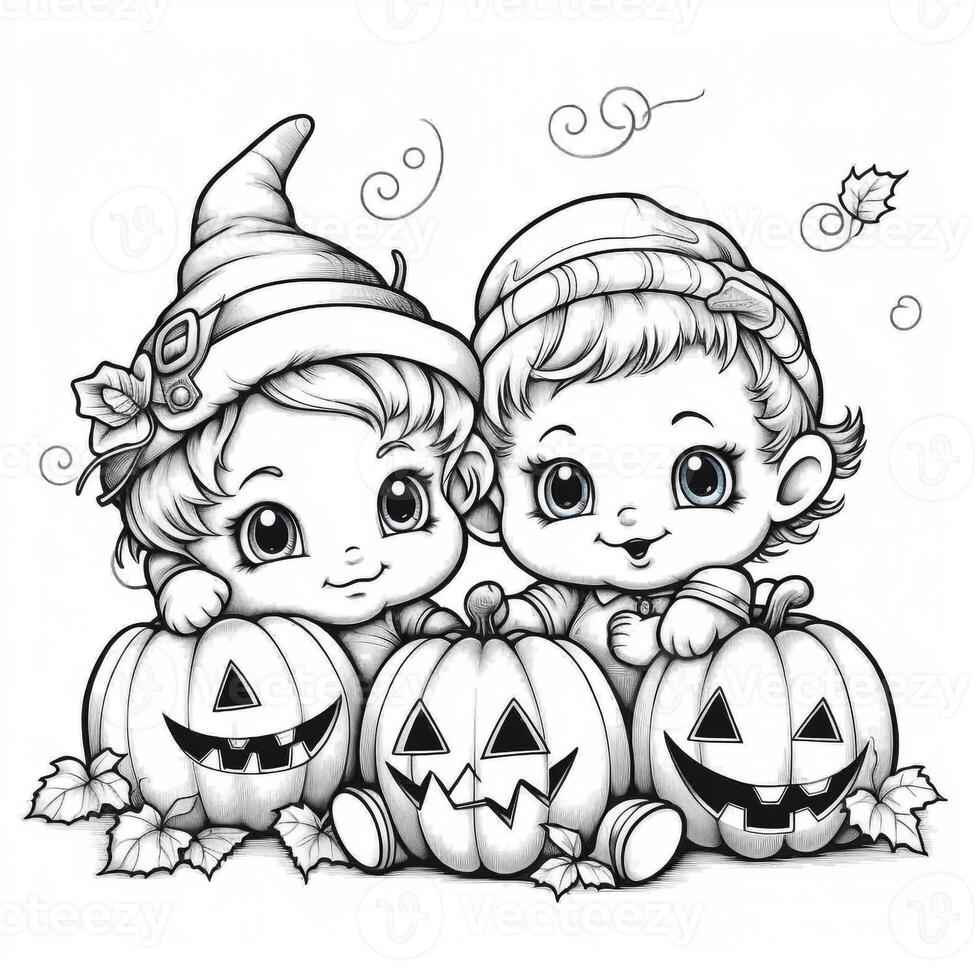 pagine da colorare di halloween foto