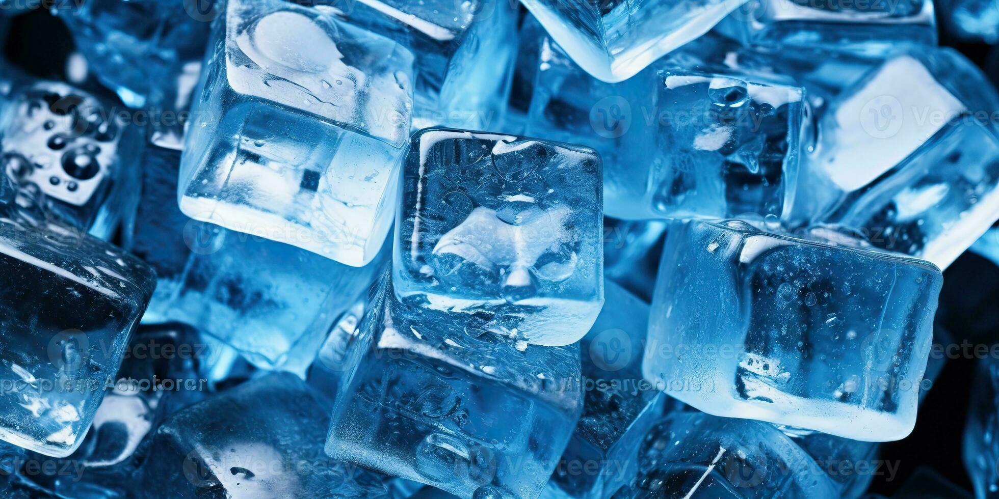 ai generato. ai generativo. ghiaccio cubo freddo acqua solido modello decorazione sfondo. grafico arte foto