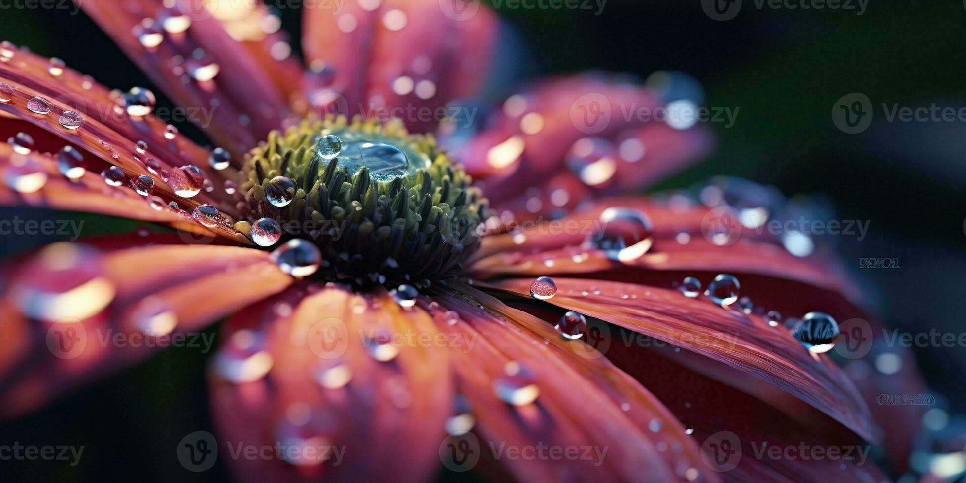 ai generato. ai generativo. botanico fiore petalo con acqua far cadere. estetica fiorire romantico pianta vibrazione. grafico arte foto