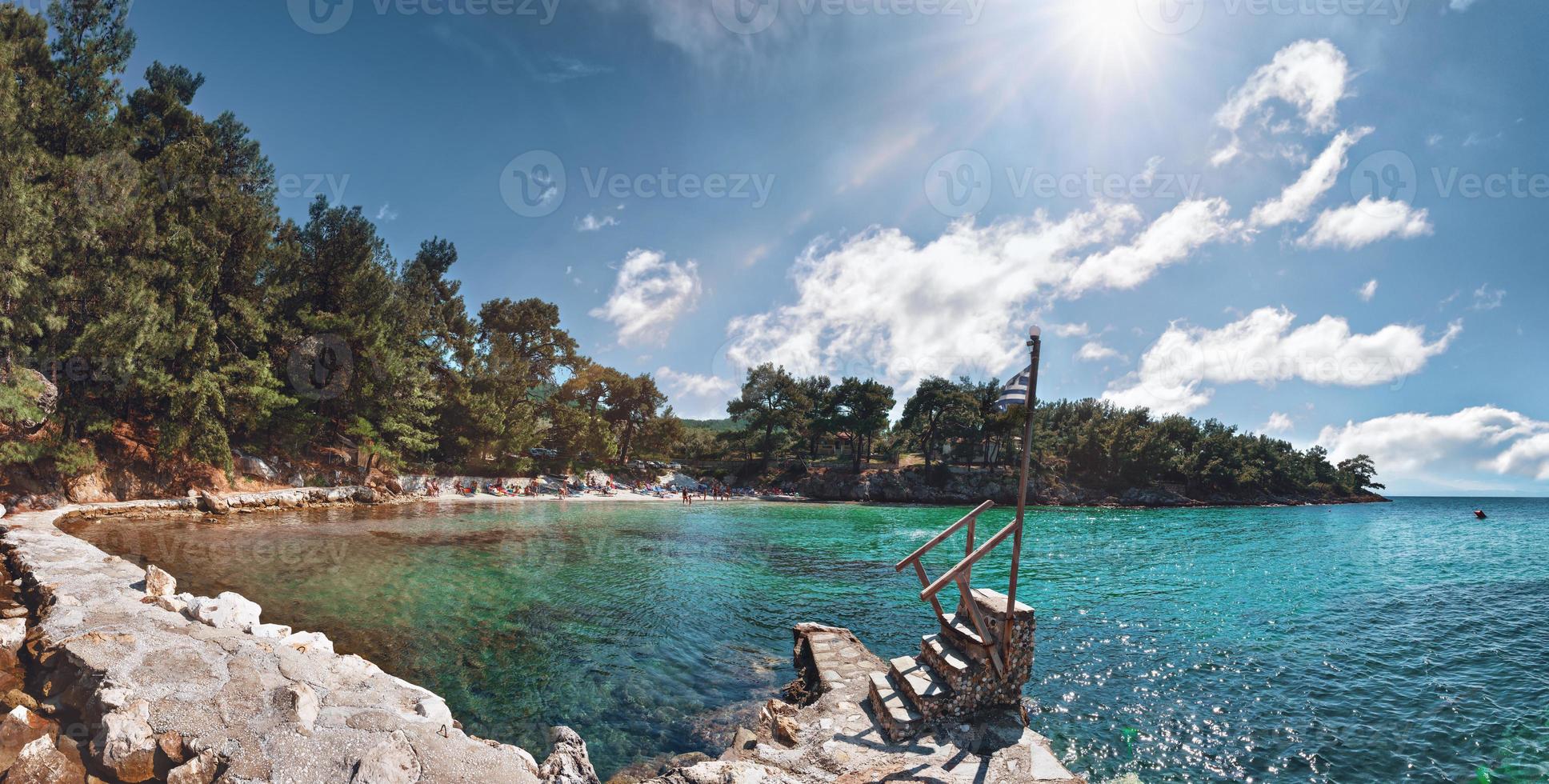 spiaggia di glyfoneri, thassos, grecia. foto