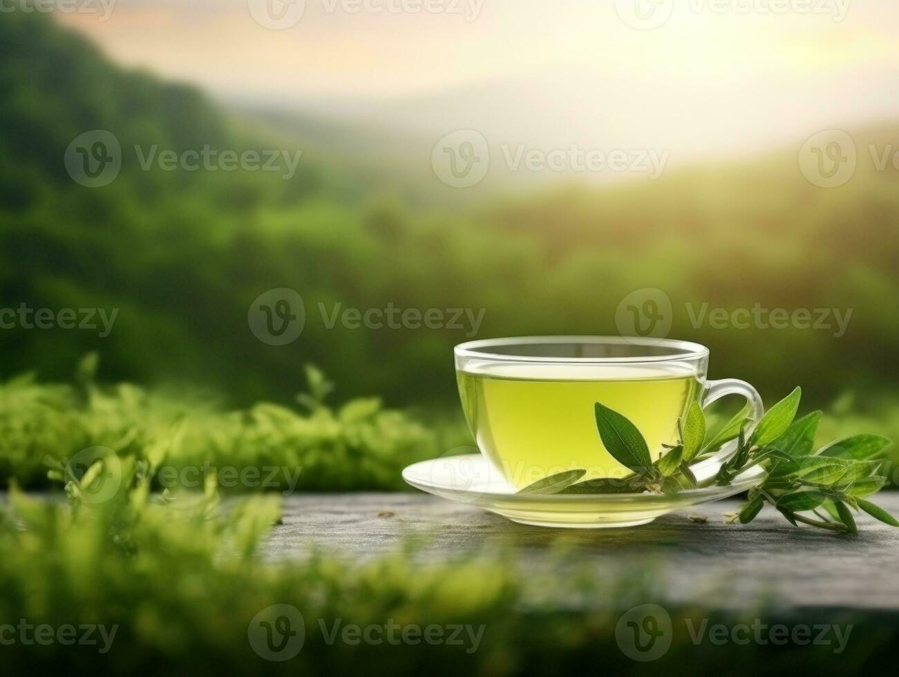 verde tè naturale sfondo foto