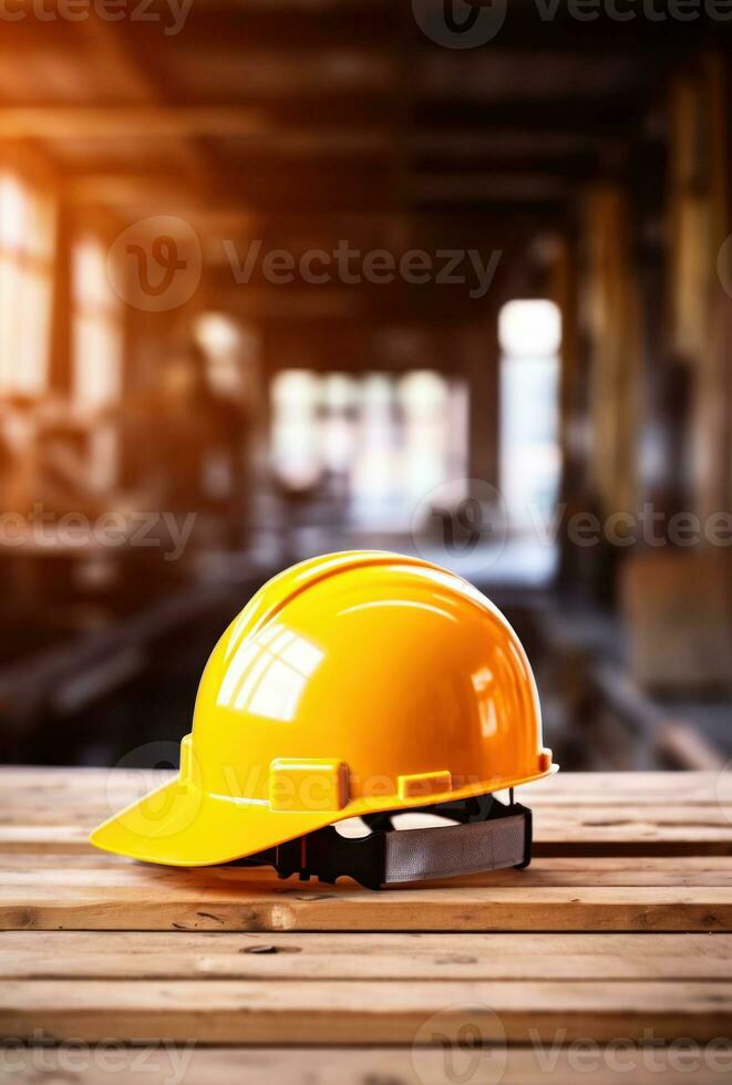 costruzione attrezzatura cappello e casco foto