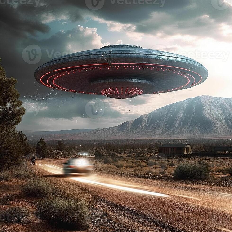 ufo. generativo ai foto