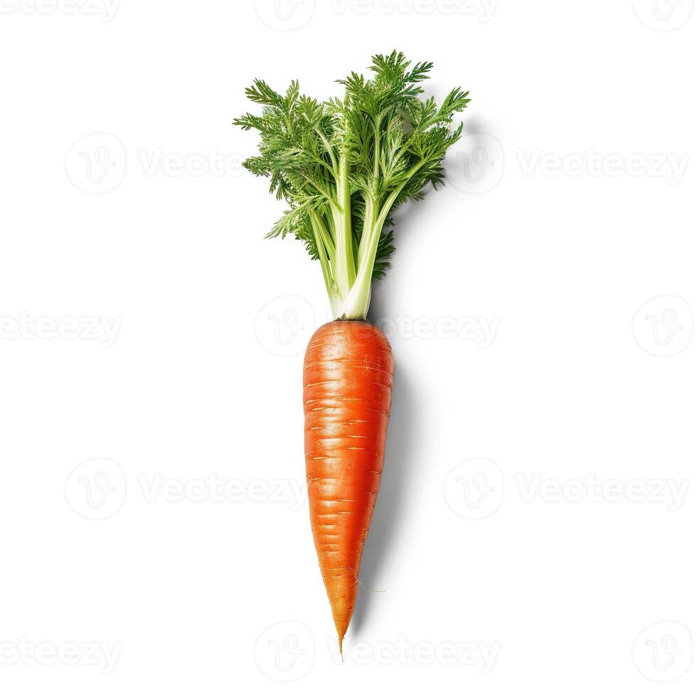 carote su bianca sfondo. generativo ai foto