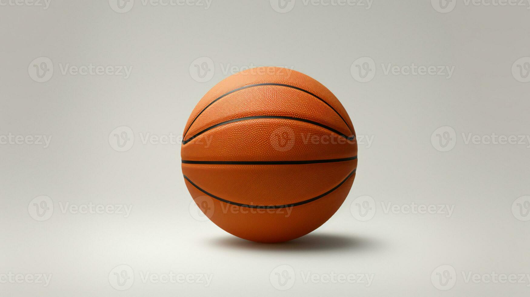 pallacanestro palla isolato su bianca sfondo ai generativo foto