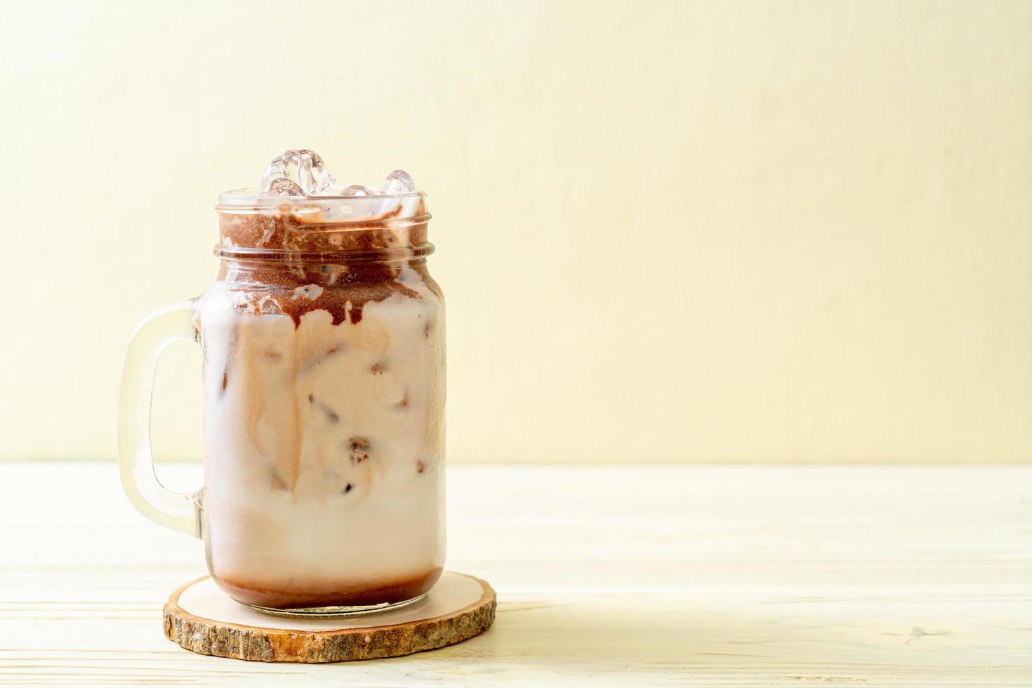 Frappè al cioccolato ghiacciato foto