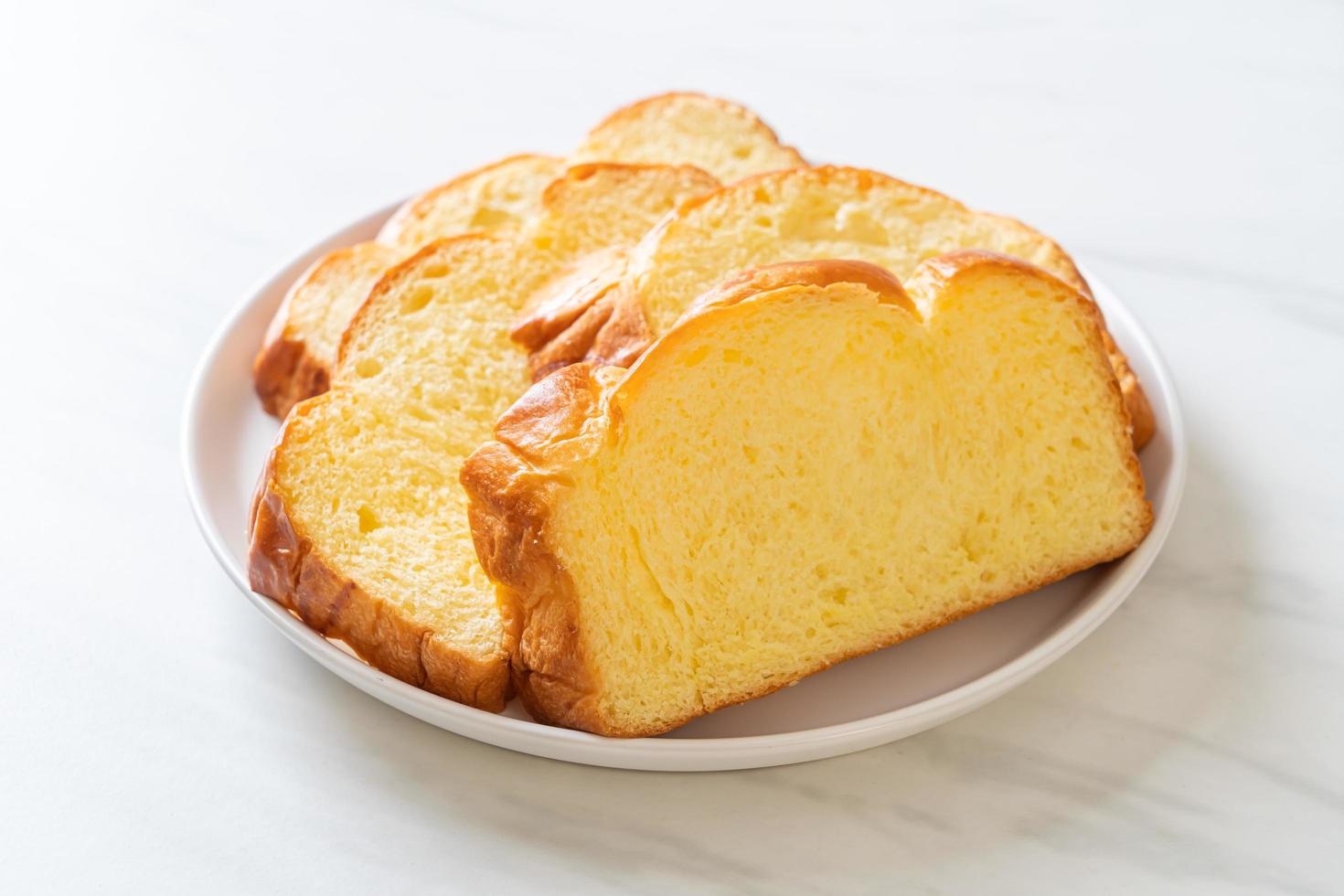 pane di patate dolci con caffè foto