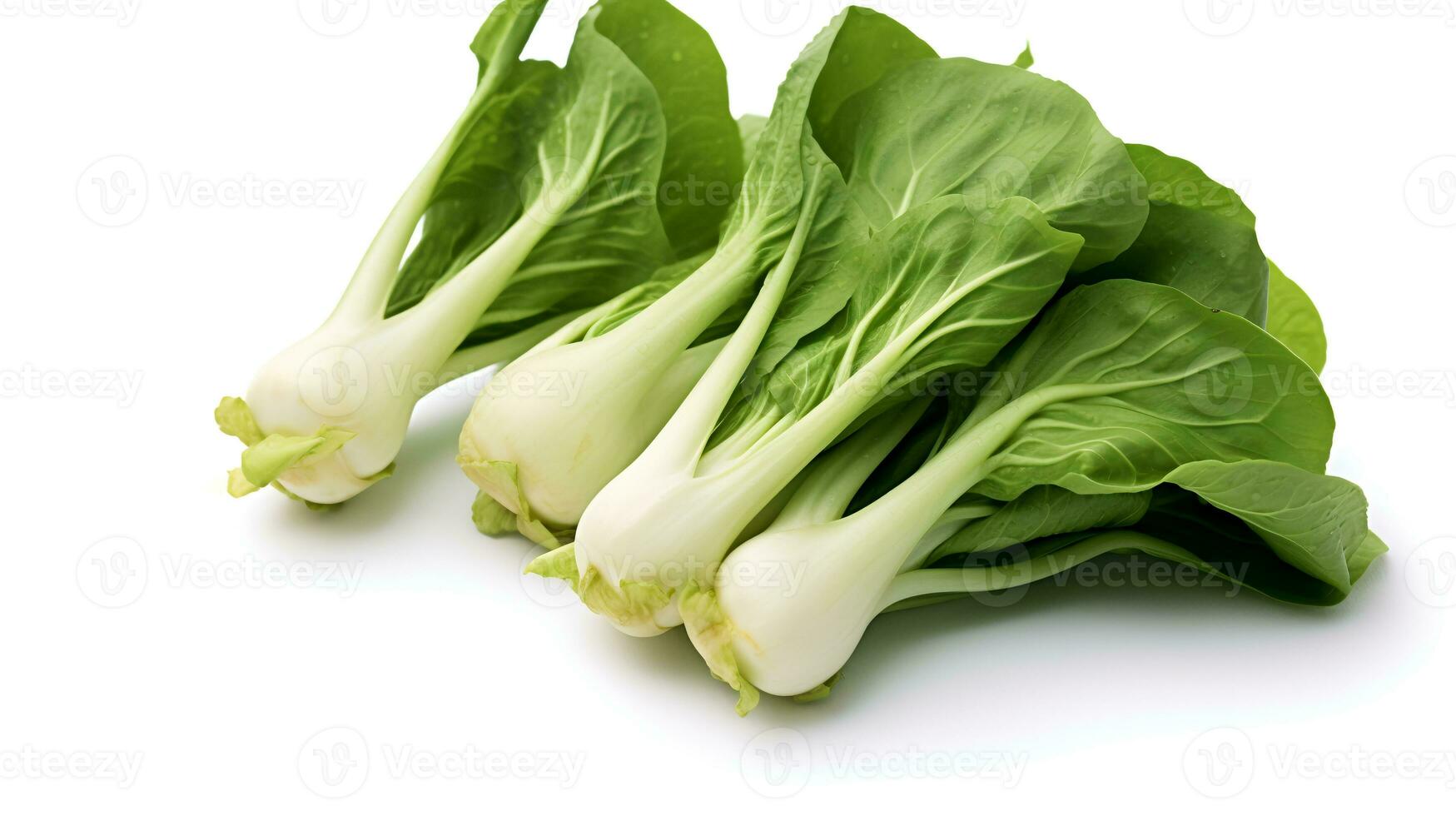 foto di bok choy isolato su bianca sfondo