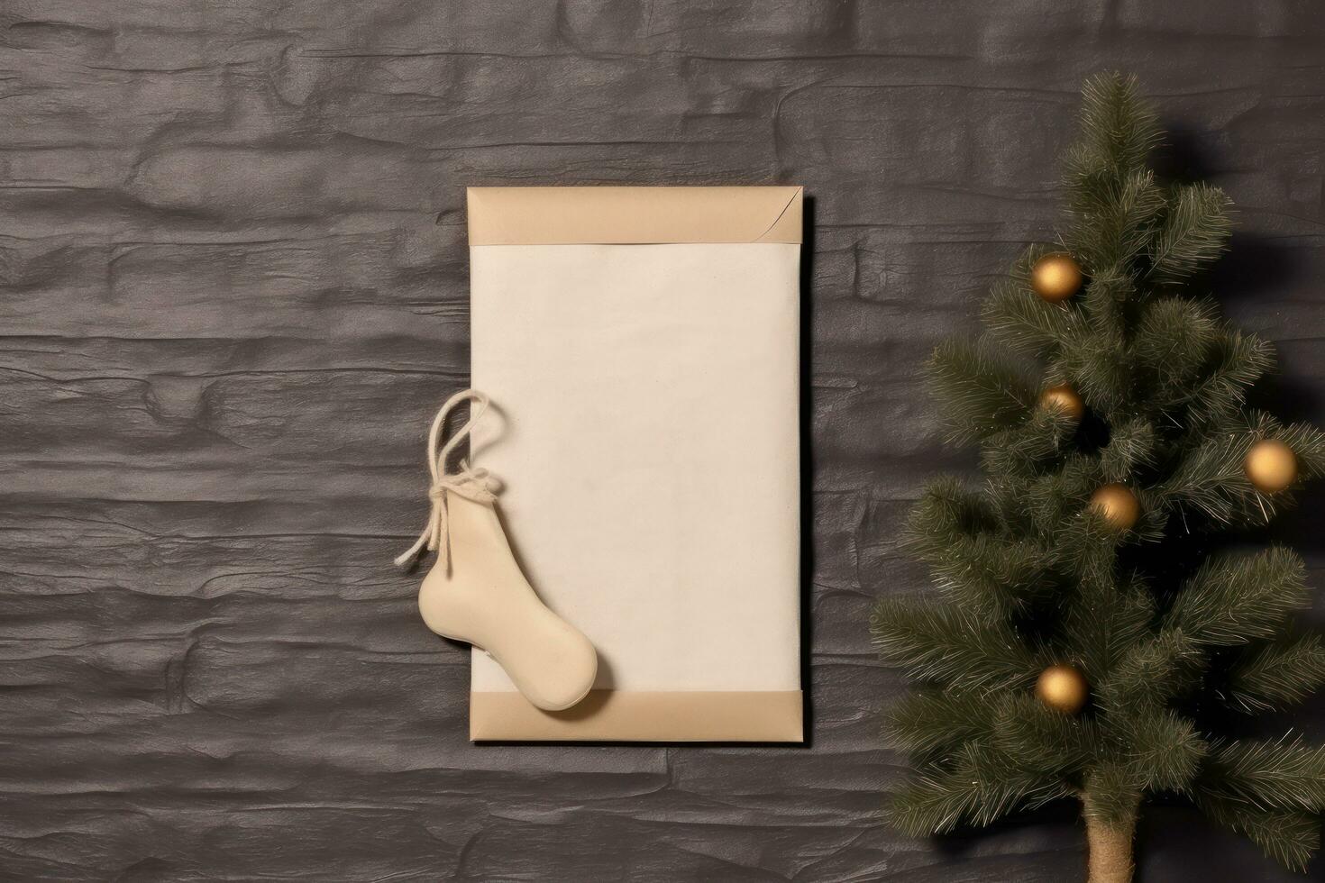 mockup di cartolina di Natale foto