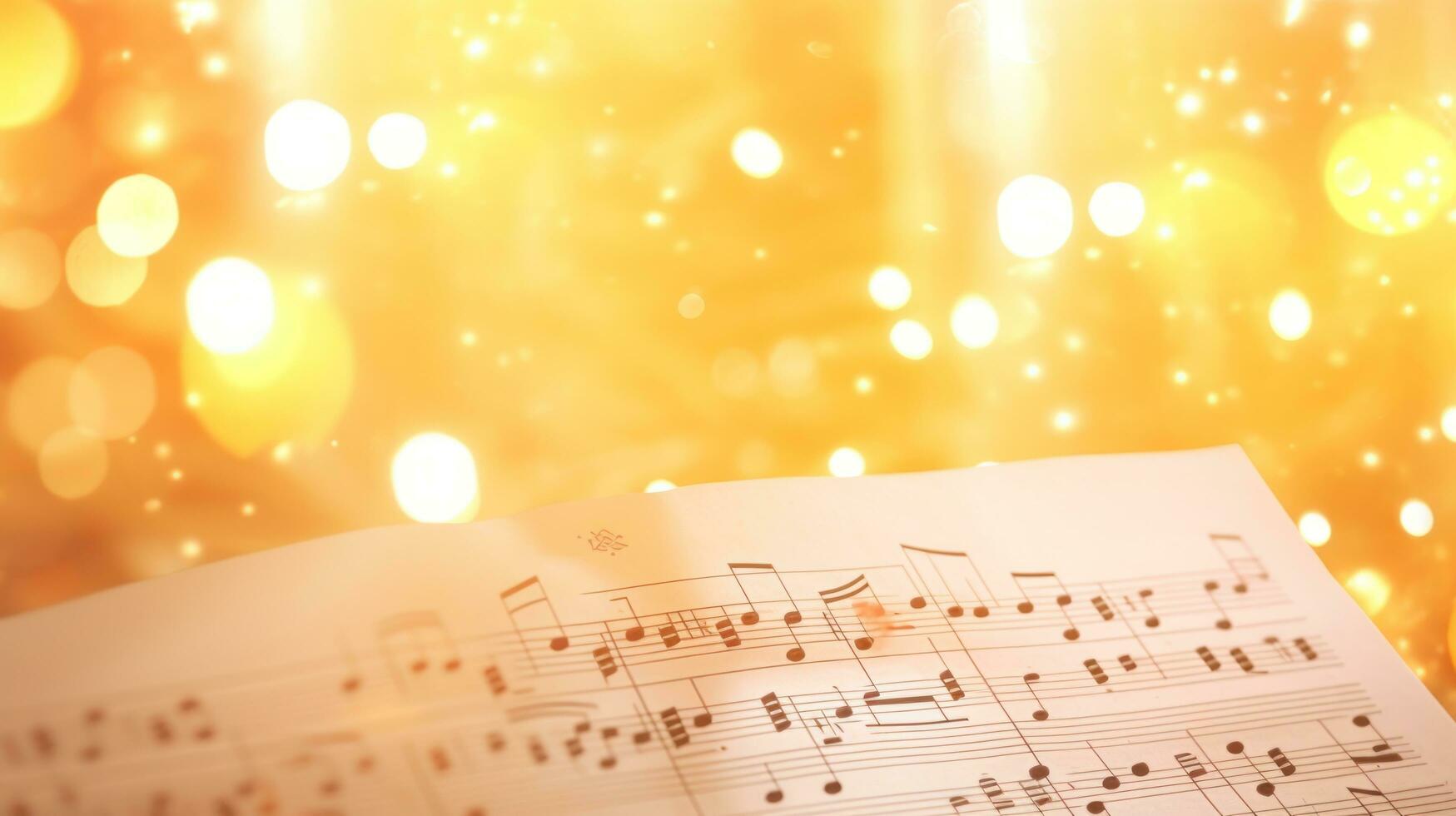 musica Appunti sfondo con luci foto