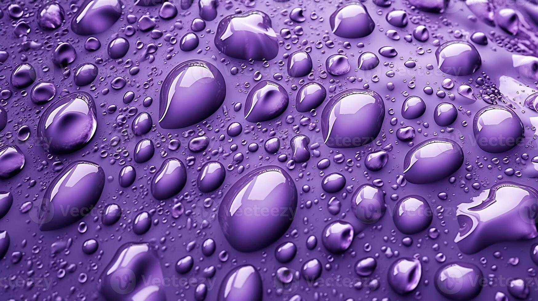 generativo ai, lavanda colore. struttura di leggero viola viola gel con gocce e onde su morbido sfondo. liquido bellezza Prodotto avvicinamento foto