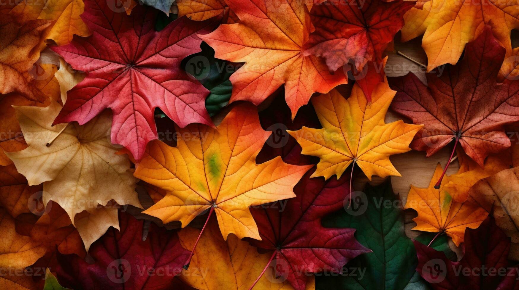 sfondo a partire dal colorato autunno acero le foglie foto