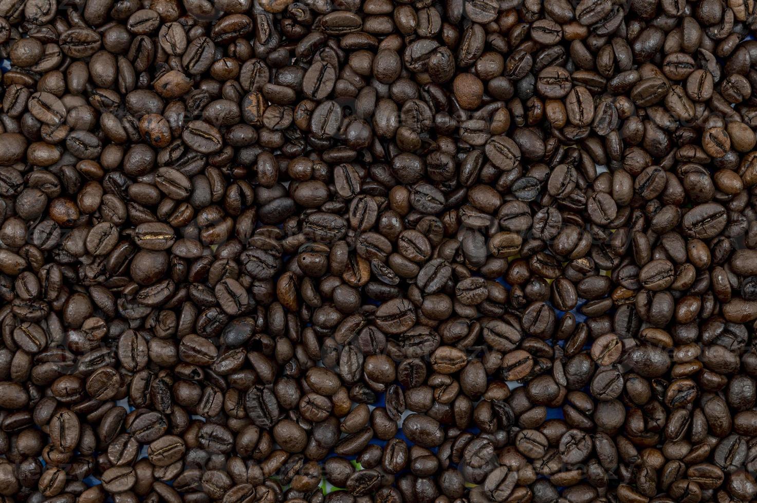 consistenza dei chicchi di caffè tostati foto