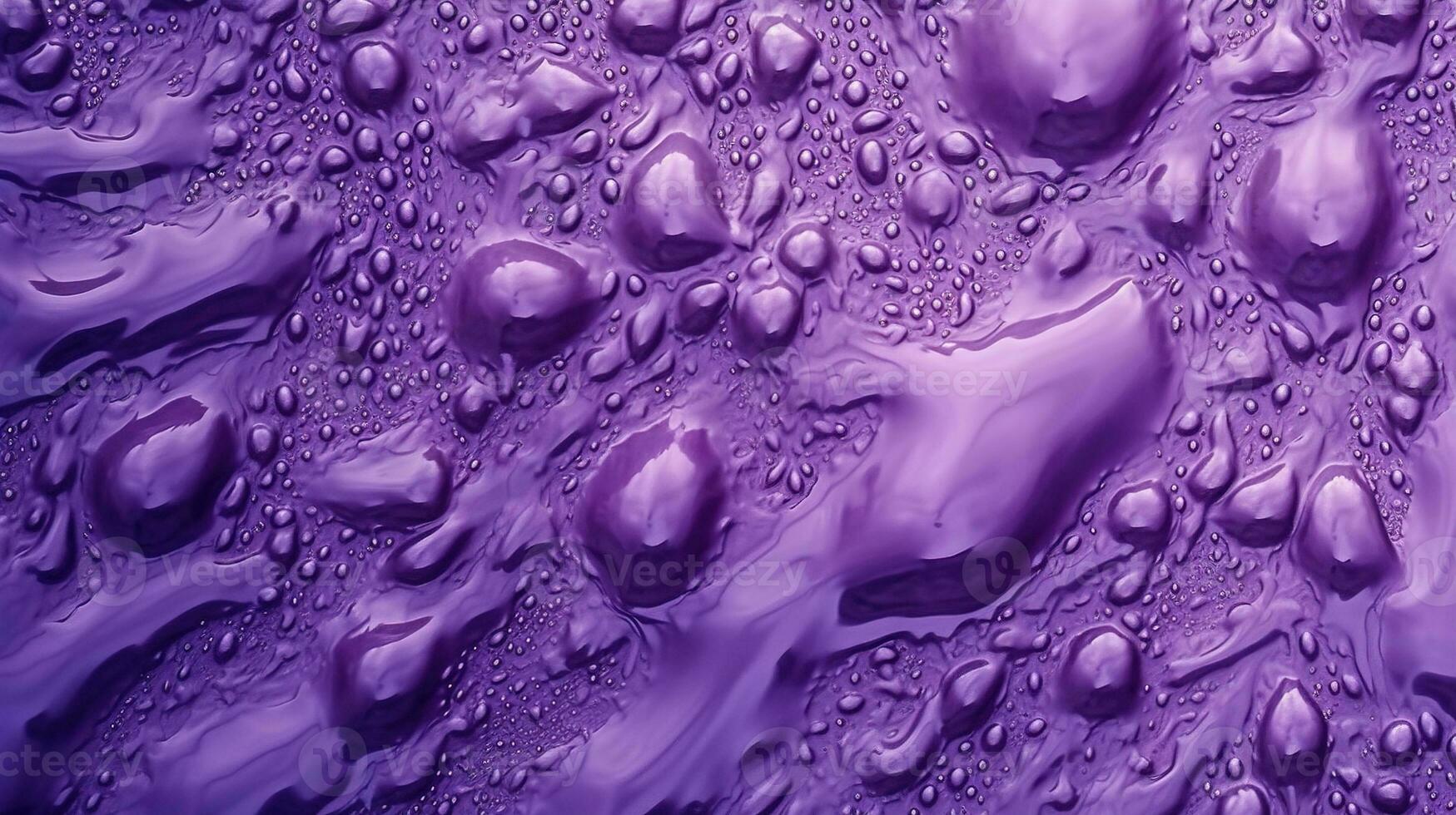 generativo ai, lavanda colore. struttura di leggero viola viola gel con gocce e onde su morbido sfondo. liquido bellezza Prodotto avvicinamento foto