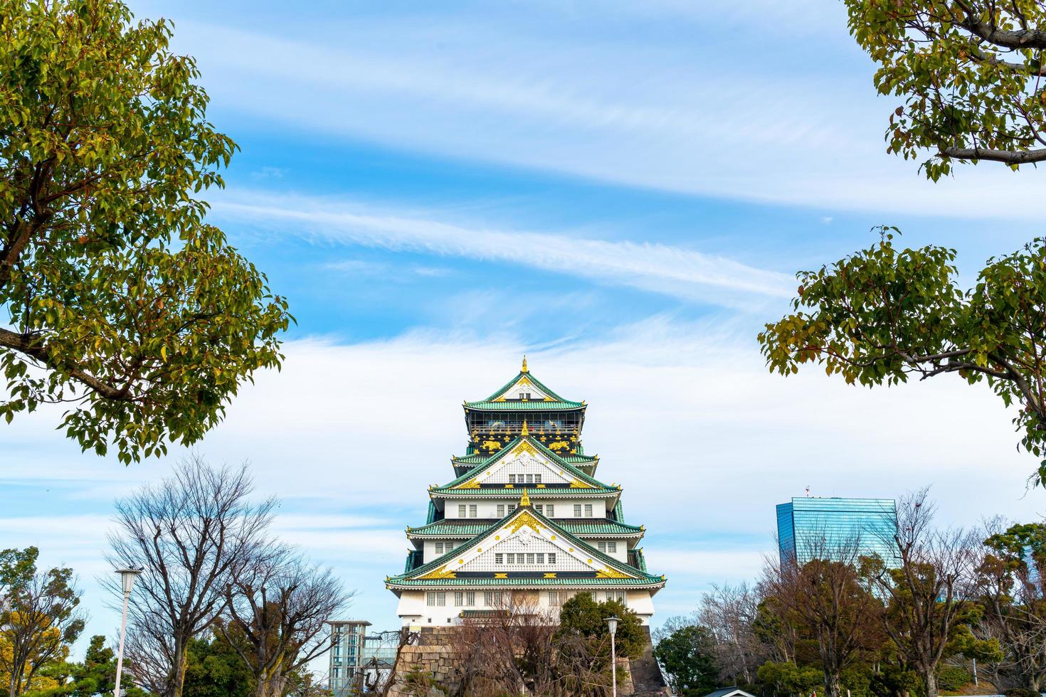 castello di osaka a osaka, giappone foto