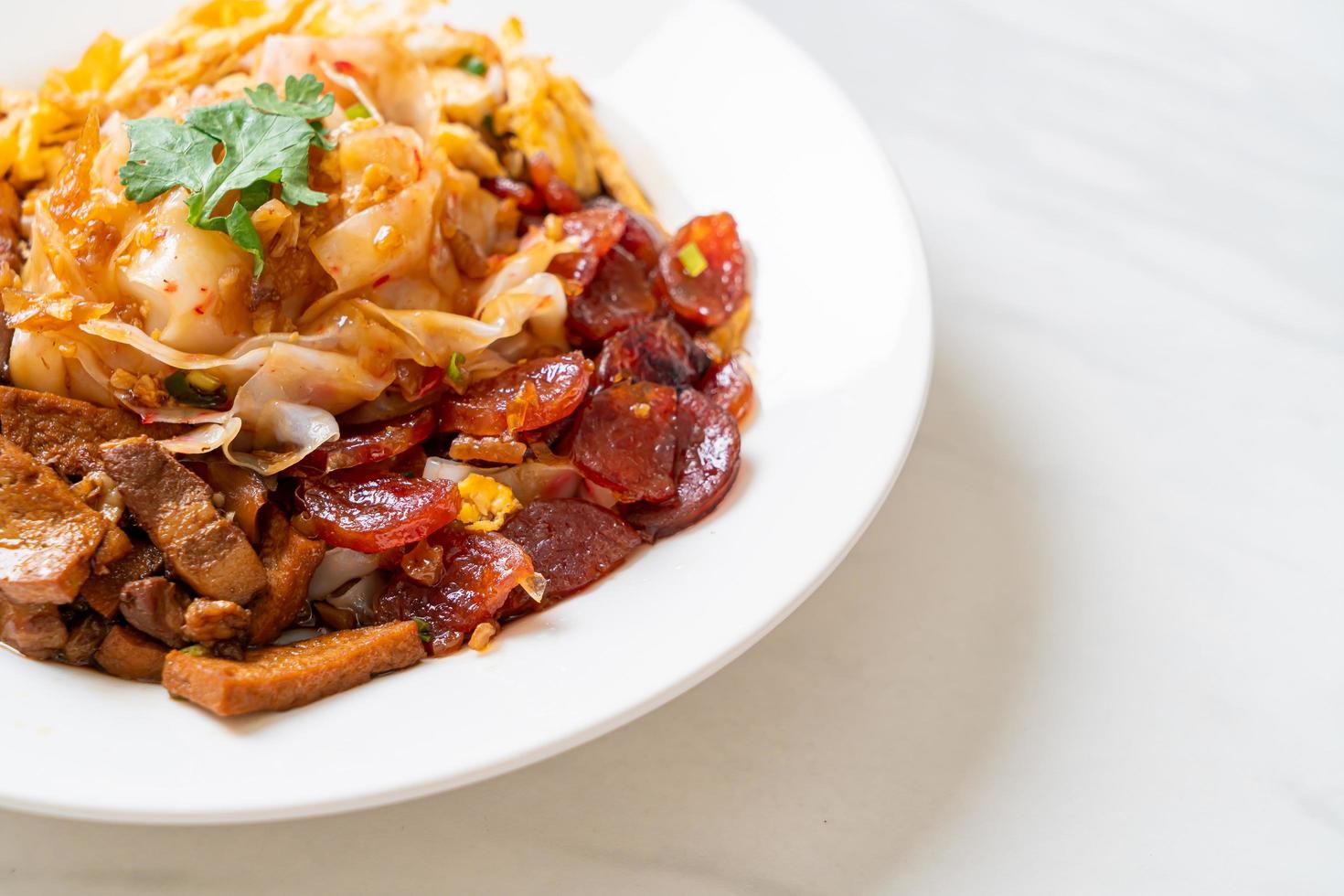 spaghetti di riso cinesi al vapore foto