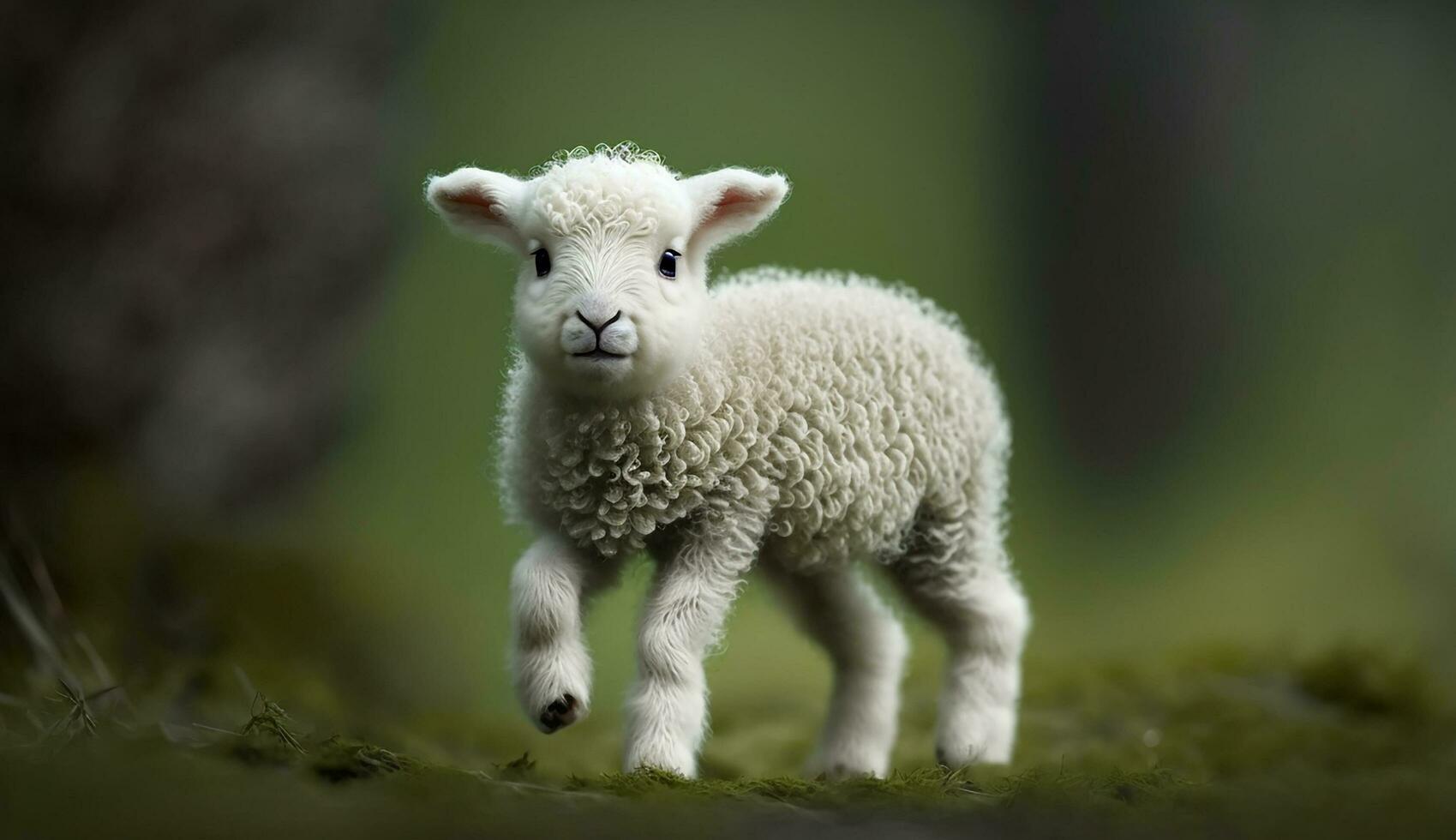 carino animale su natura. ai Immagine foto