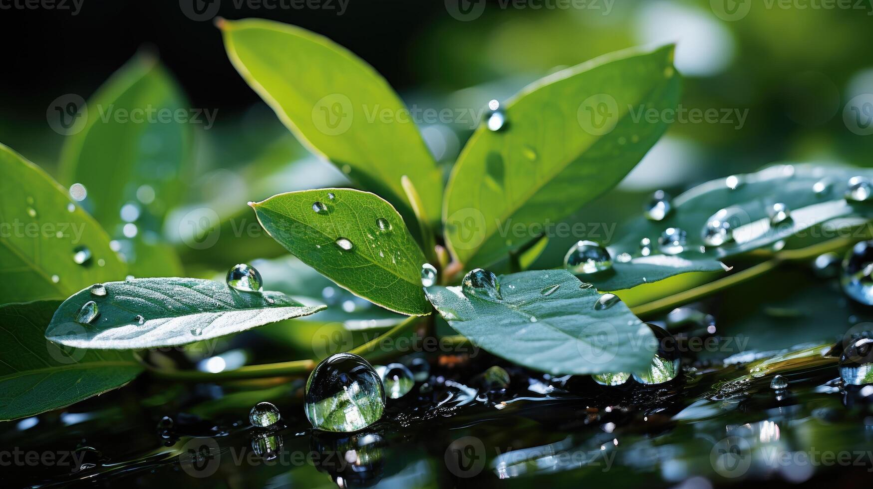 far cadere di acqua raffigurante conservazione. generativo ai foto