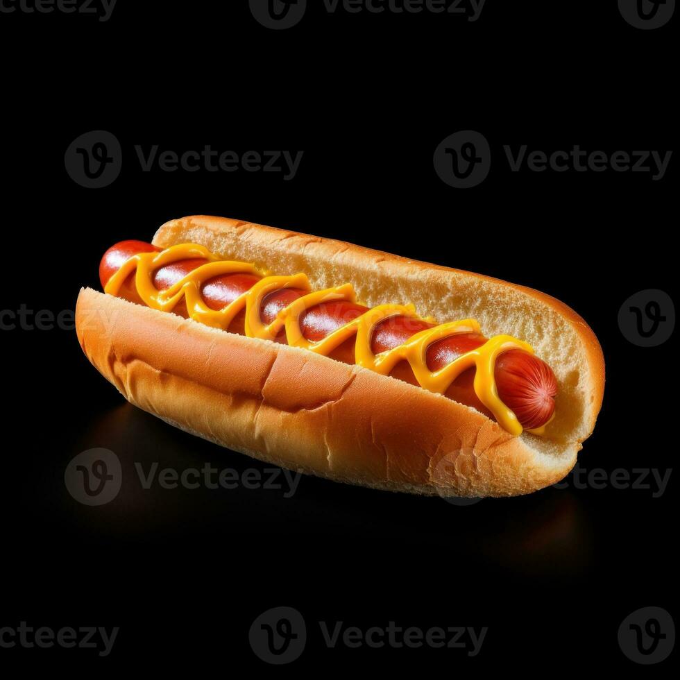 hot dog isolato foto