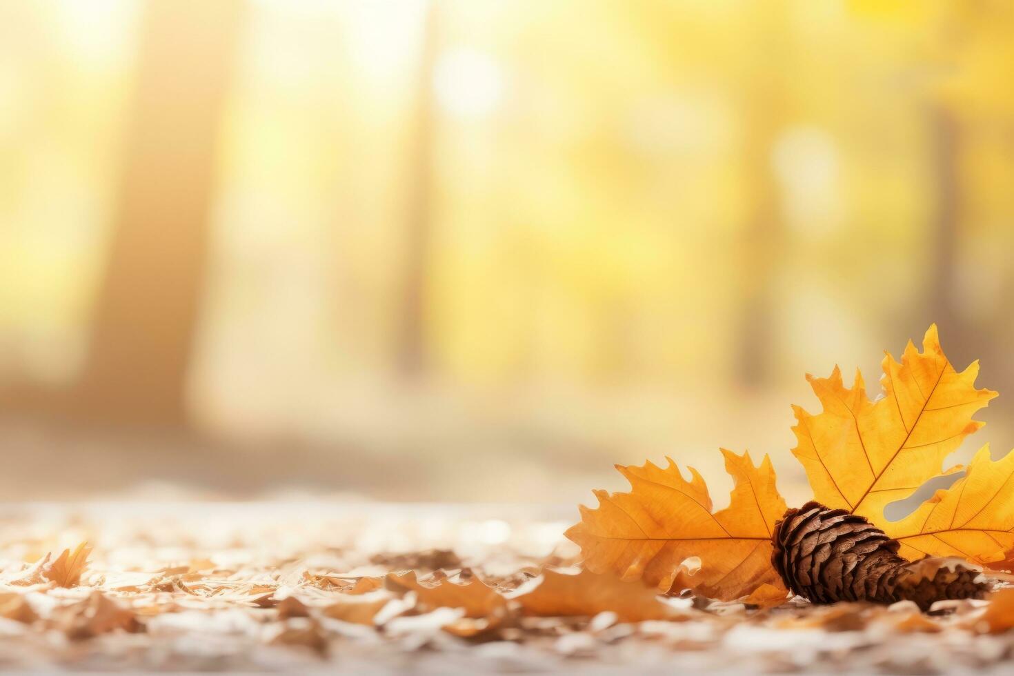 autunno composizione con copia spazio ai generativo foto