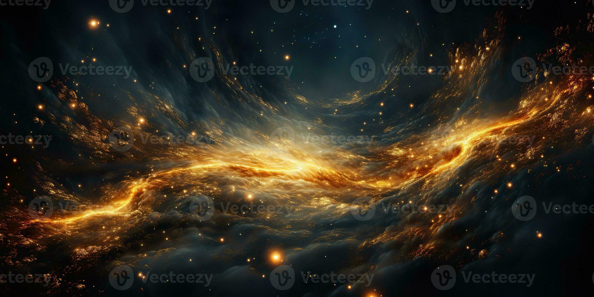 ai generato. ai generativo. moderno minimo solare sistema galassia spazio decorazione astratto sfondo manifesto. grafico arte foto
