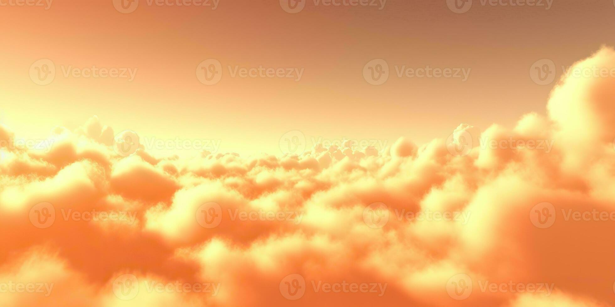 ai generato. ai generativo. cielo nuvole aria fuco Visualizza giallo arancia colore sfondo paesaggio. avventura viaggio viaggio all'aperto volare. grafico arte foto