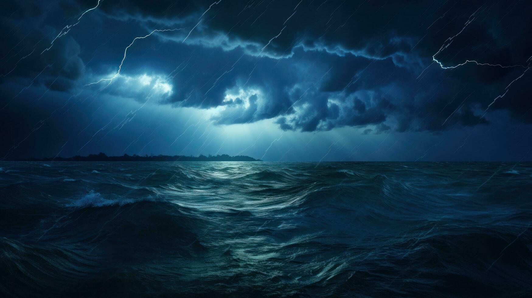 tempesta in mare foto