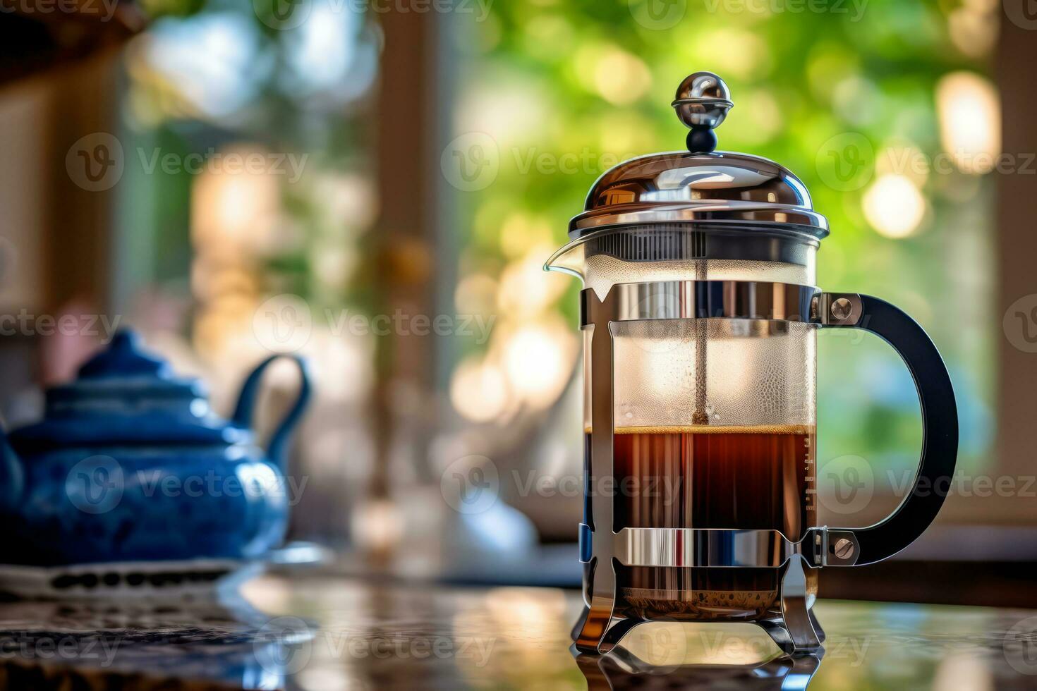 avvicinamento francese stampa, caffè. ai generato. foto