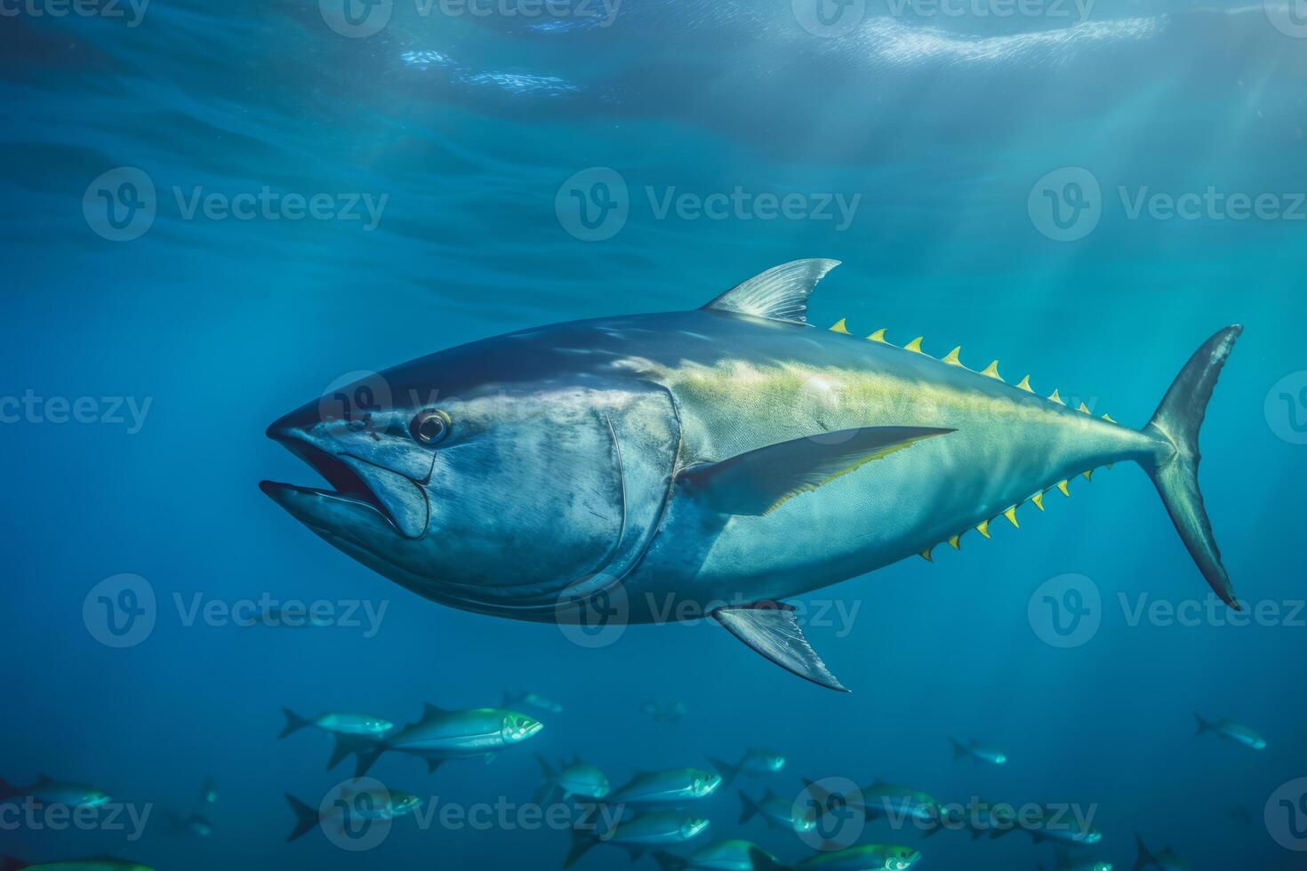 tonno nel natura, nazionale geografia, largo vita animali. ai generato. foto