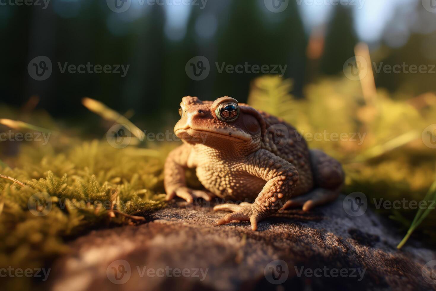 rospo nel natura, nazionale geografia, largo vita animali. ai generato. foto