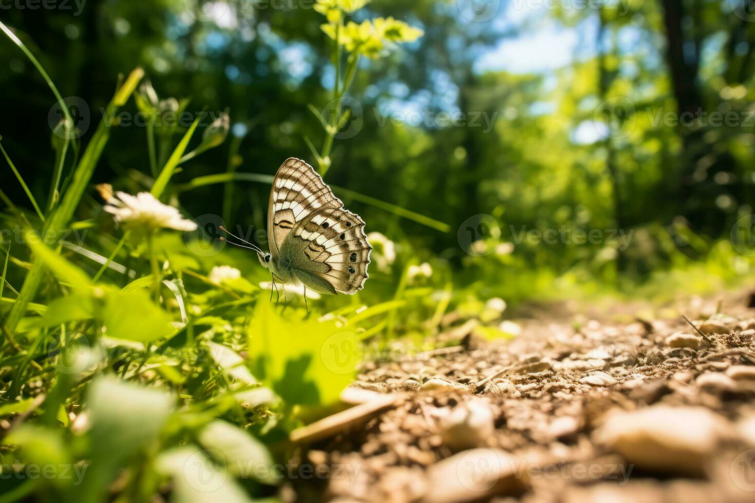 farfalle nel natura, nazionale geografia, largo vita animali. ai generato. foto