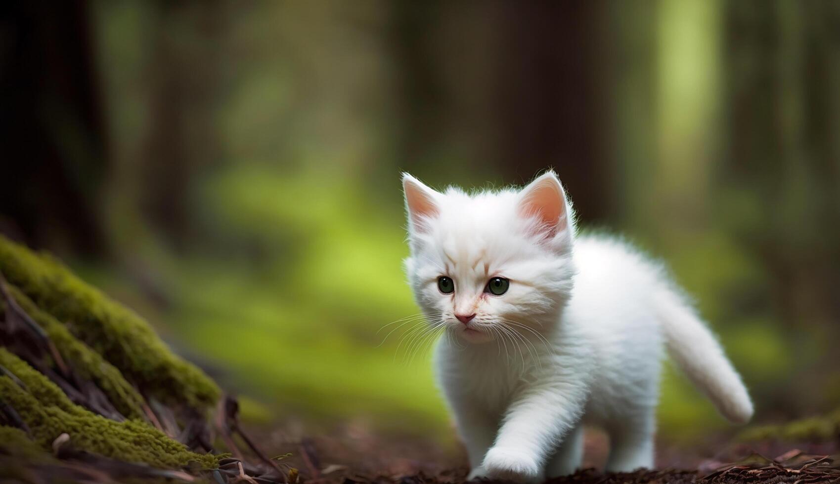 carino animale su natura. ai generativo foto