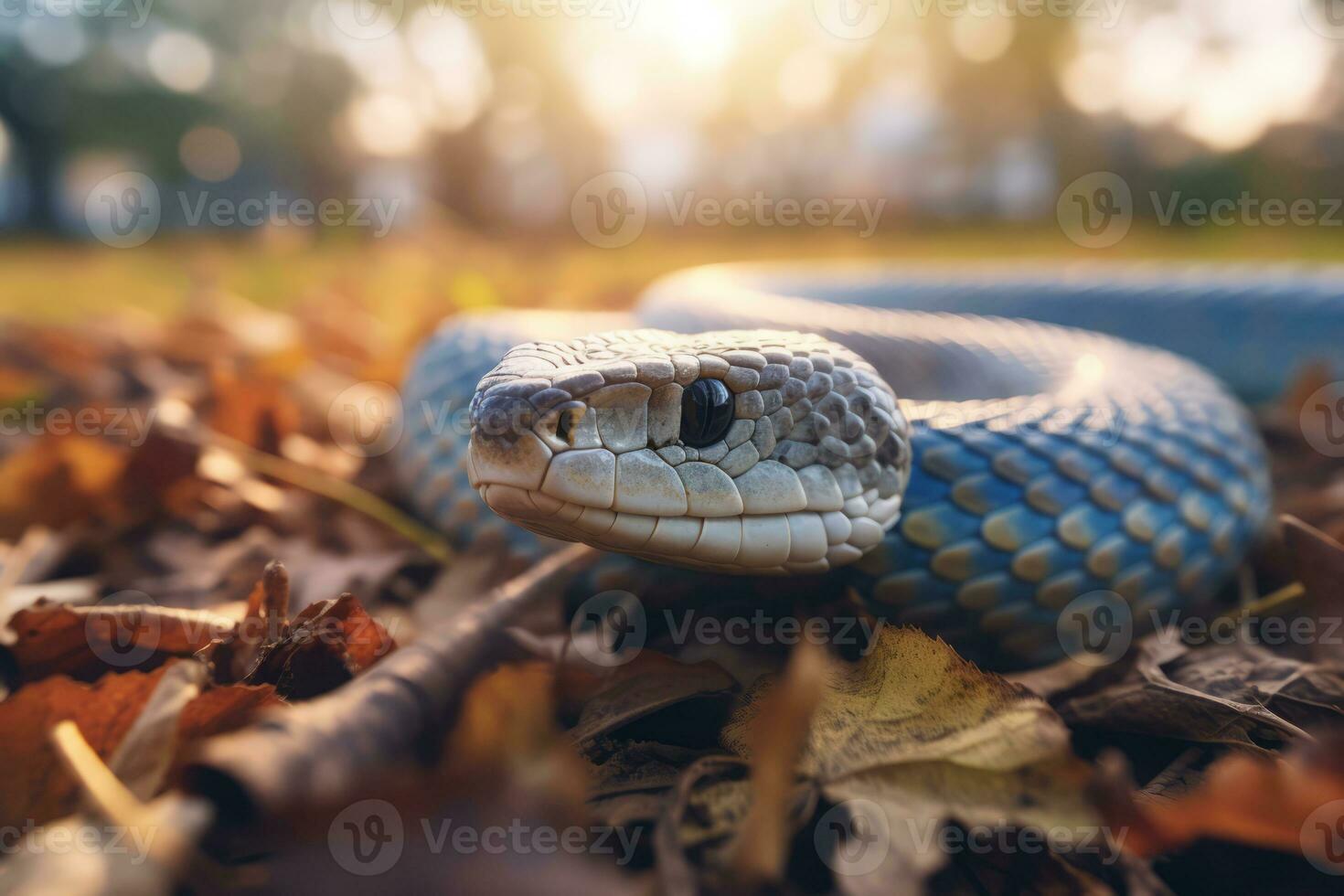 serpente nel natura, nazionale geografia, largo vita animali. ai generato. foto