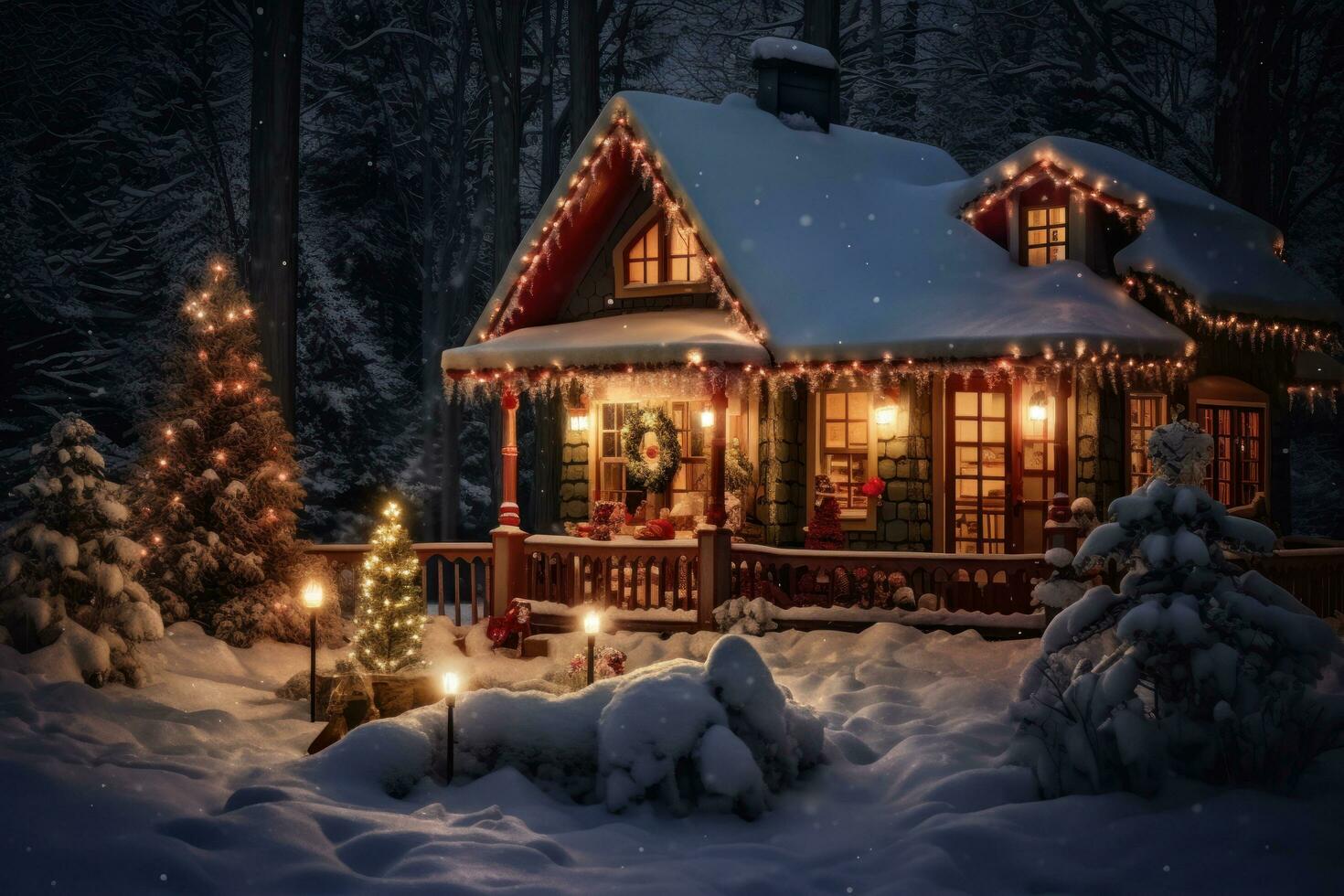 Magia Natale inverno Casa foto