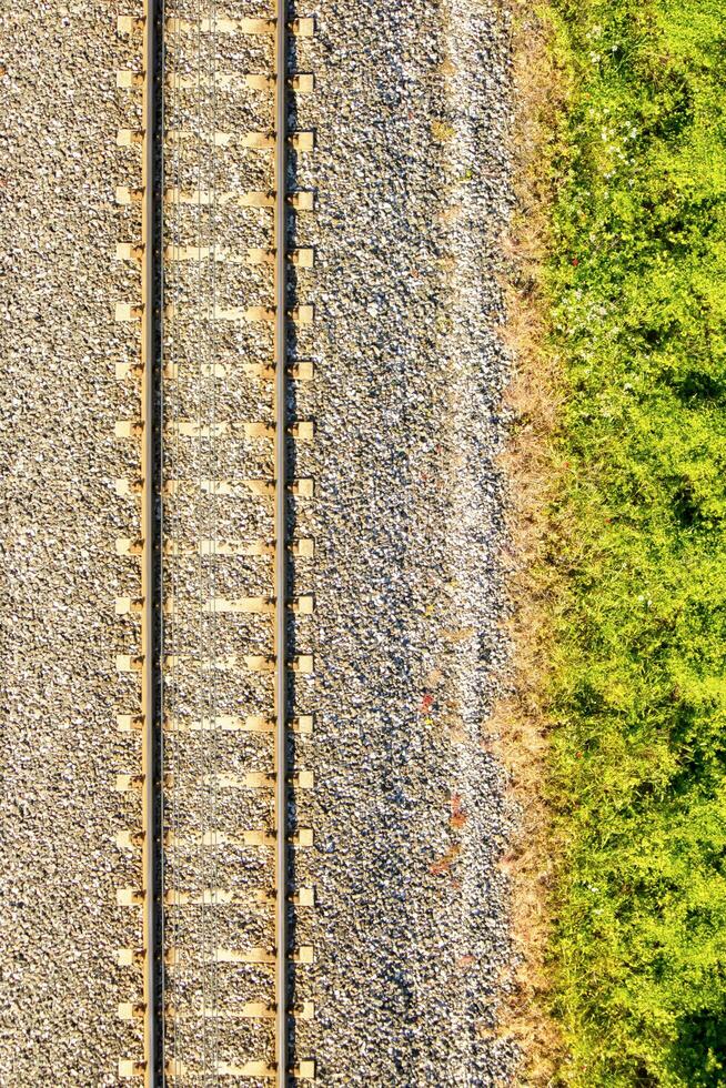 singolo treno traccia foto