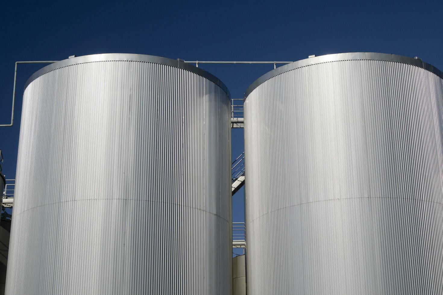 serie di industriale silos foto
