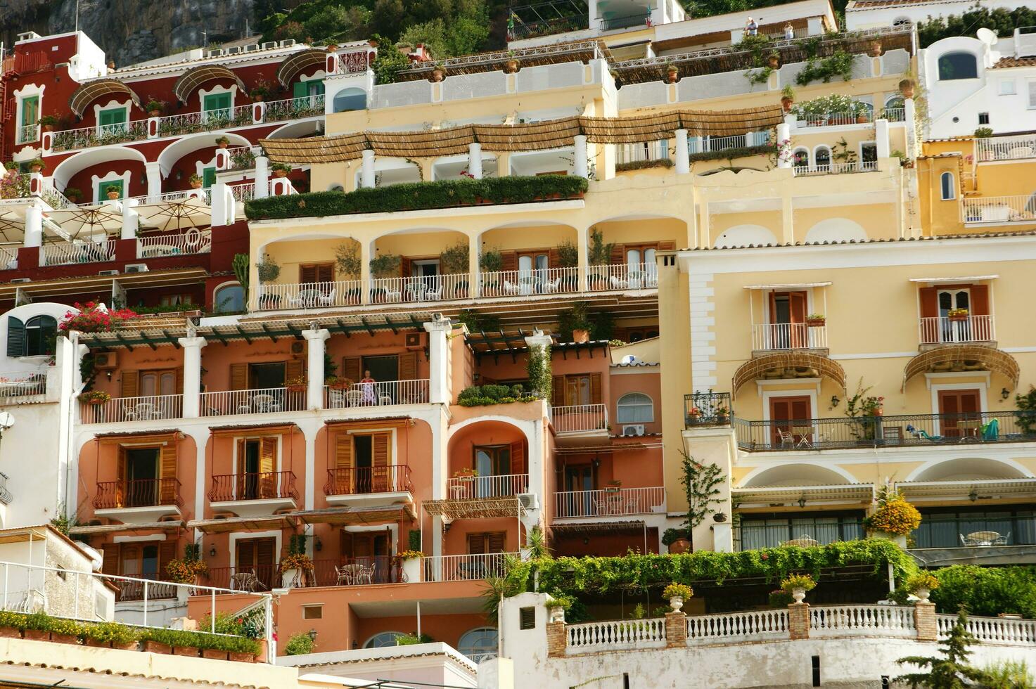 panoramico Visualizza di il villaggio di positano Napoli Italia foto