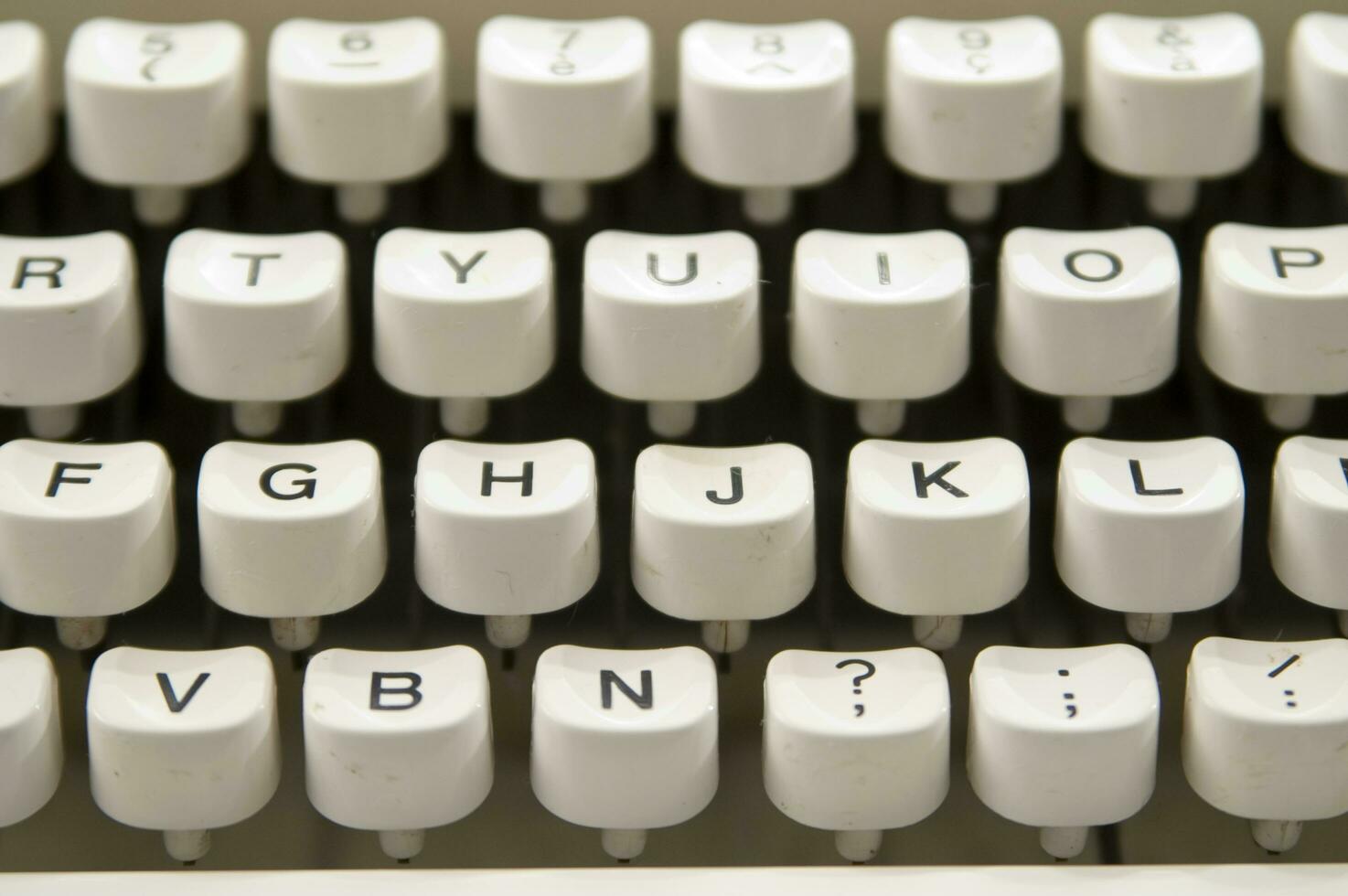 un' vicino su di un' macchina da scrivere tastiera con il lettere oop foto