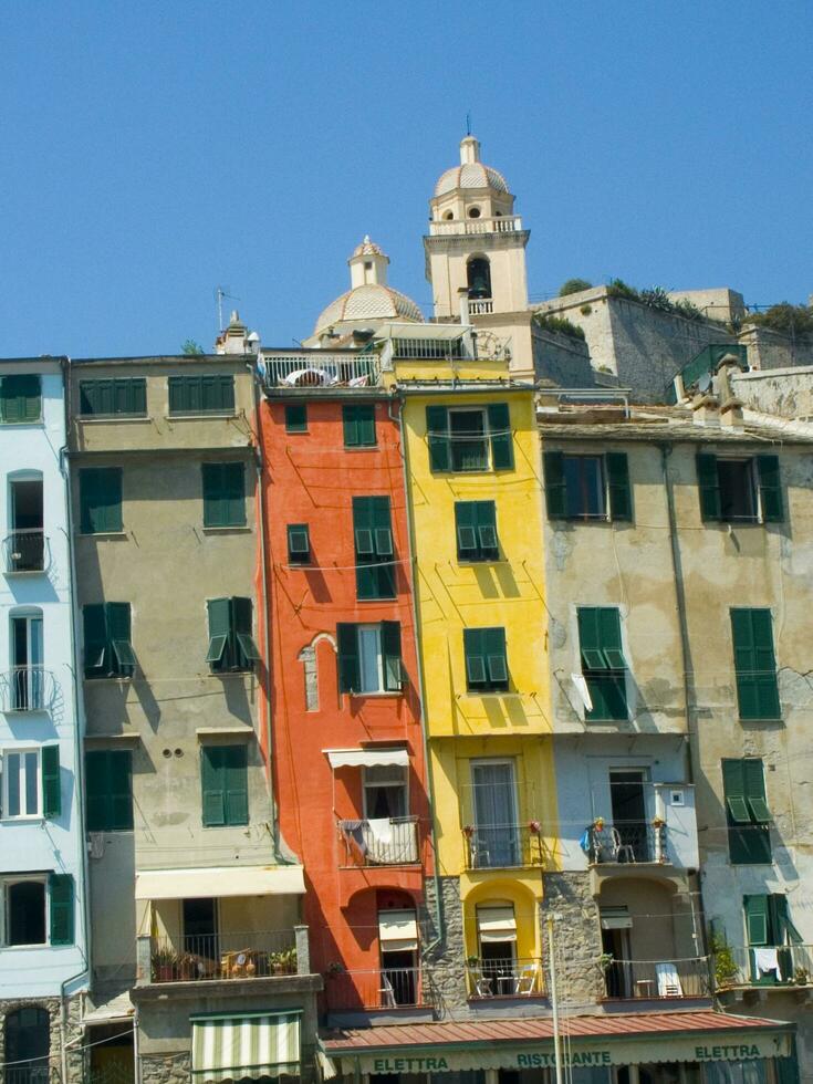 il mare villaggio di portovenere liguria Italia foto