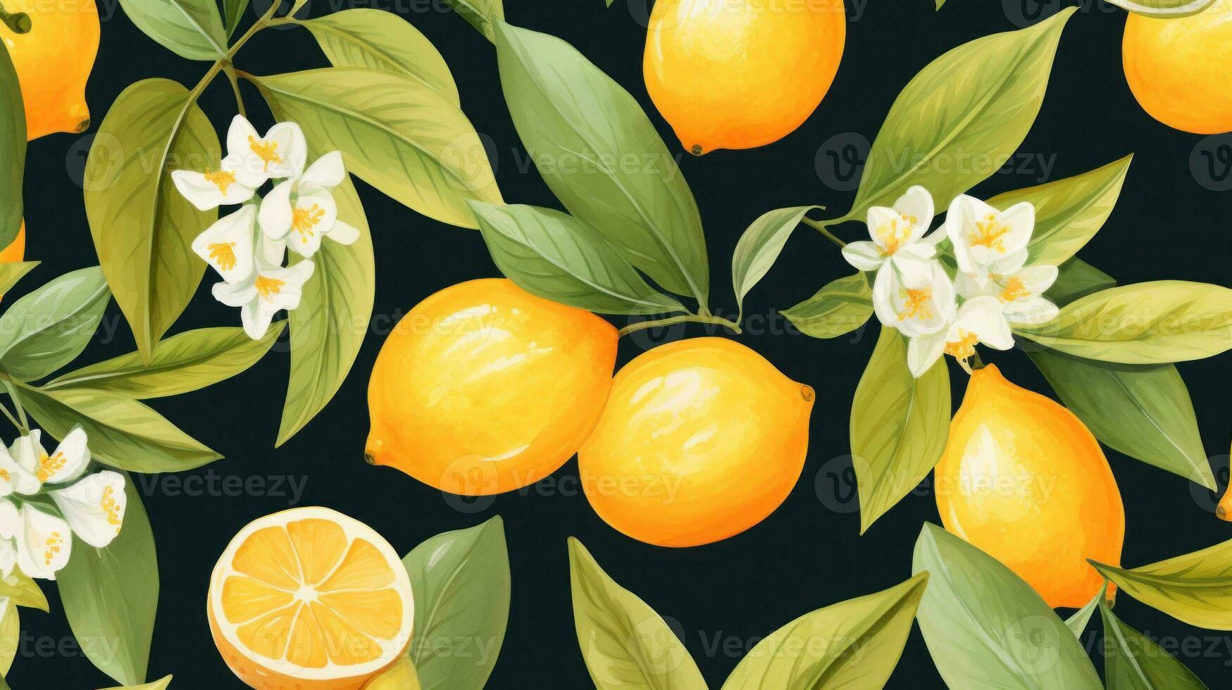 acquerello arancia frutta sfondo foto