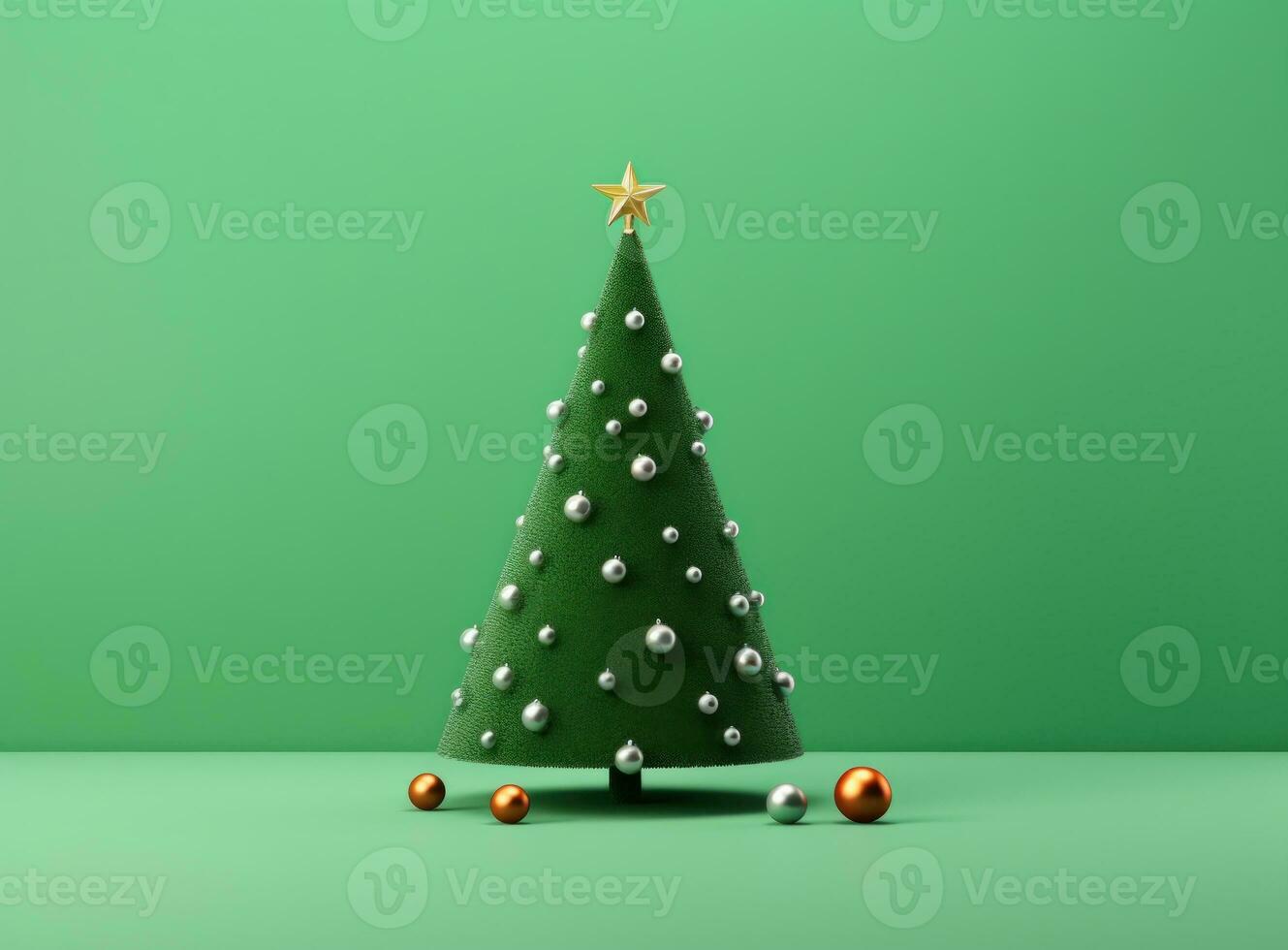 Natale verde albero sfondo foto