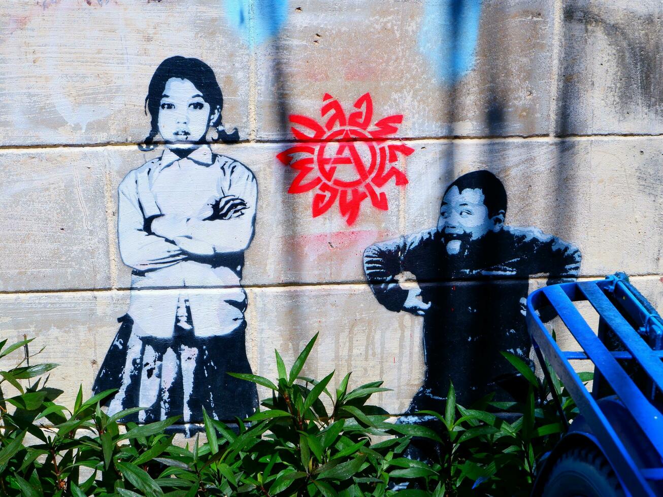 chiang mai, Tailandia, 2023 - strada arte su il parete nel giorno foto