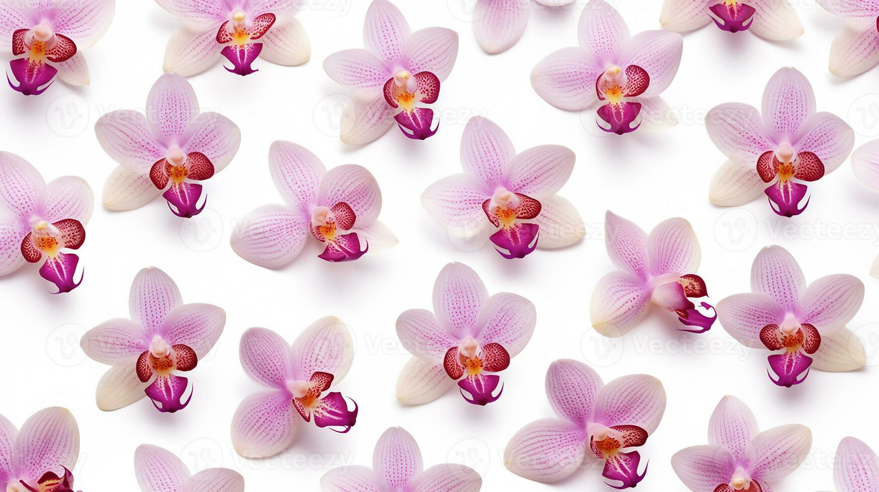 orchidea fiore fantasia sfondo. fiore struttura sfondo. generativo ai foto