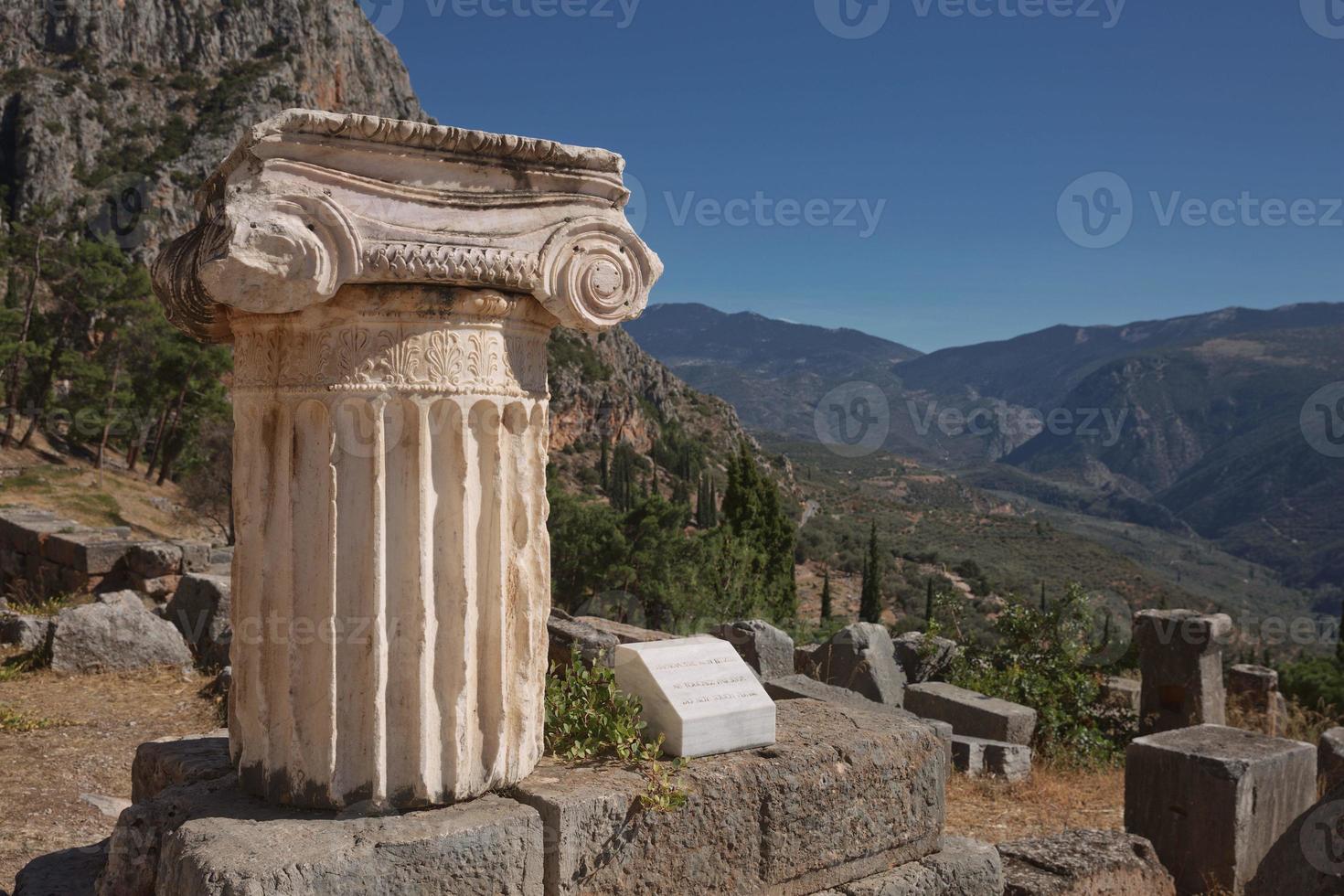 sito archeologico di delfi, grecia foto