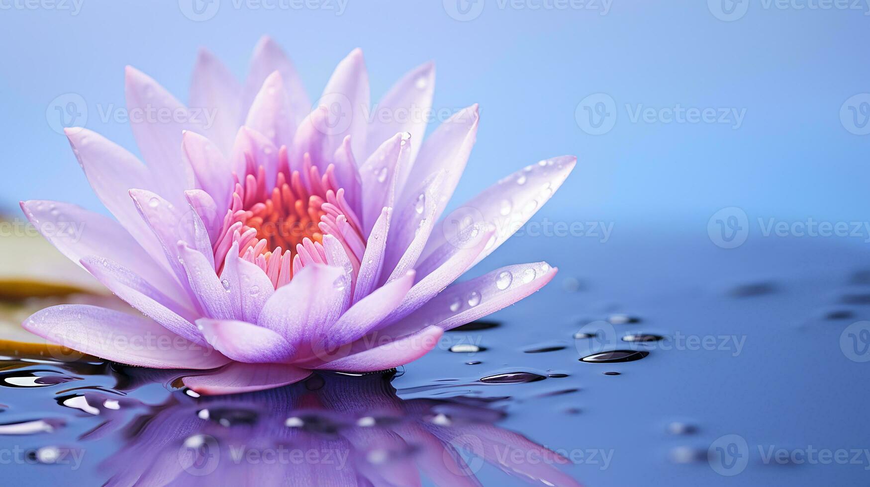foto di bellissimo acqua giglio fiore isolato su bianca sfondo. generativo ai
