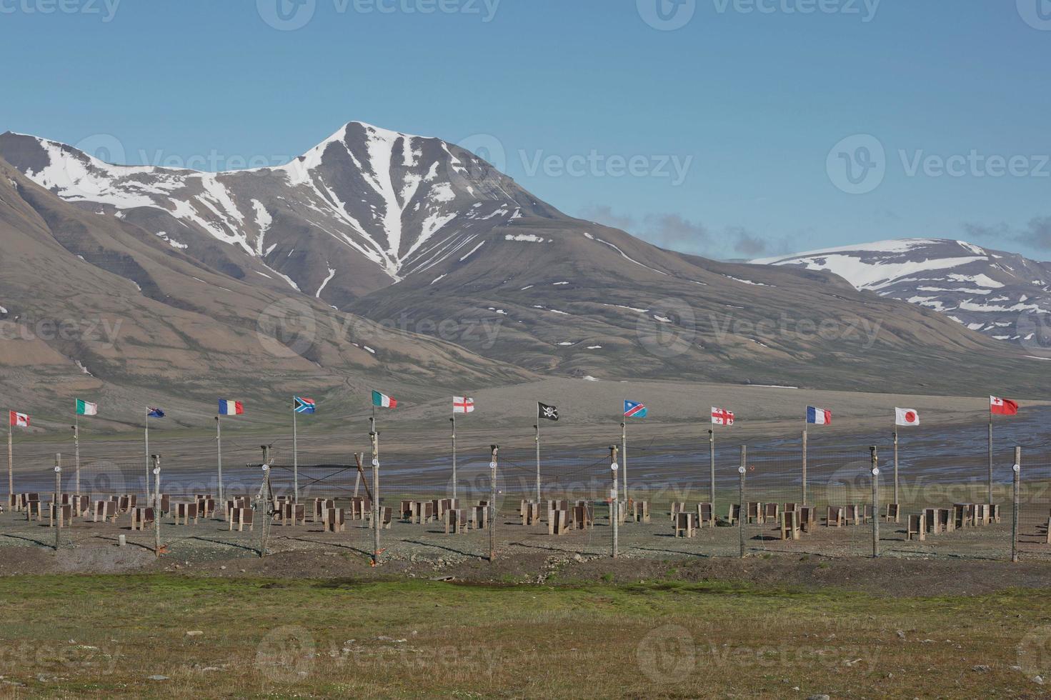 paesaggio vicino a longyearbyen, spitsbergen, norvegia foto