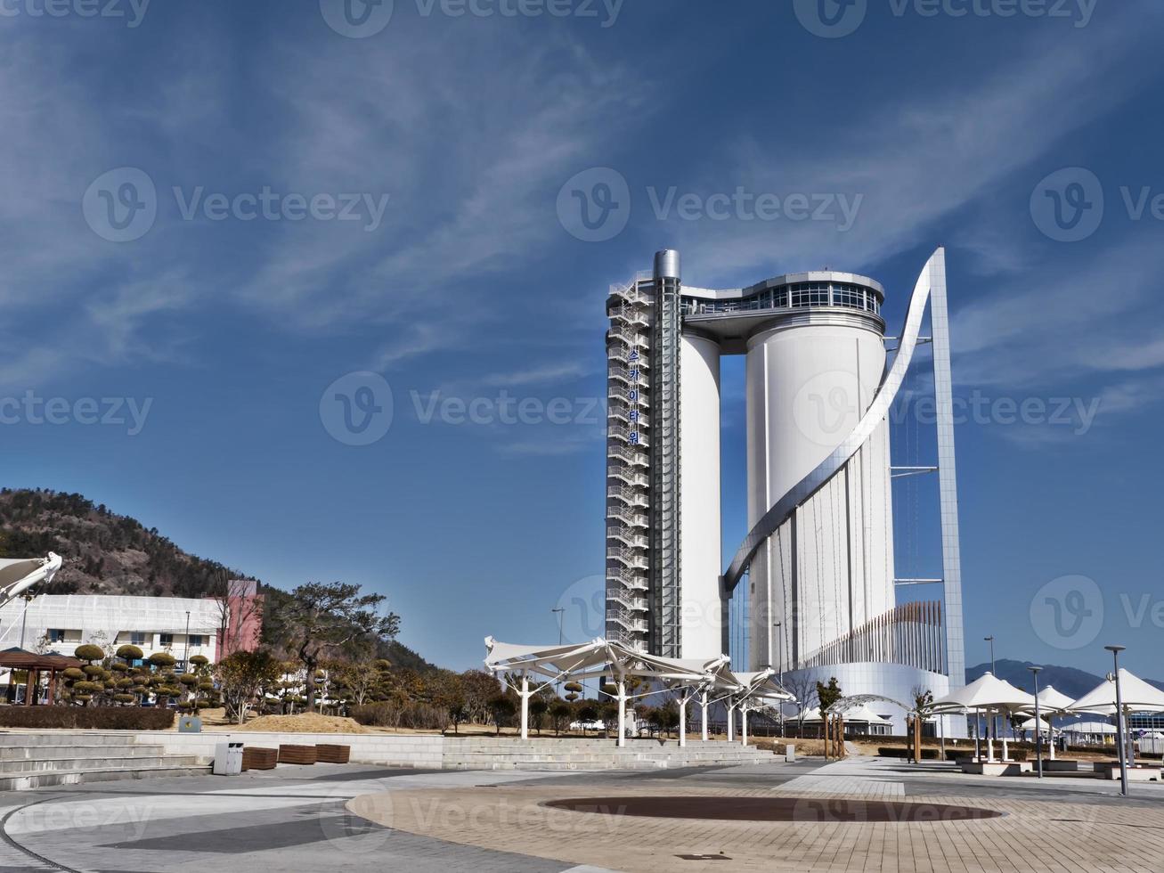 torre espositiva nella città di yeosu. Corea del Sud foto