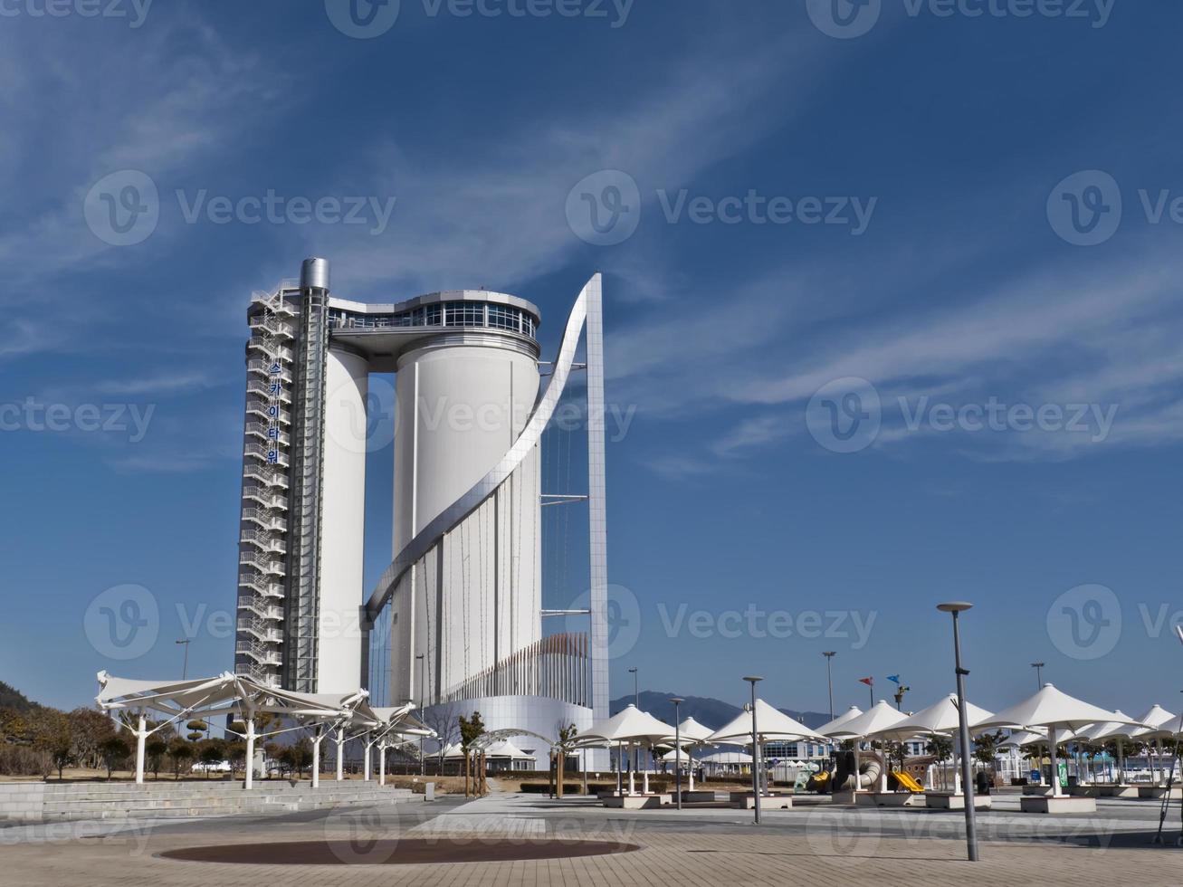 torre espositiva nella città di yeosu. Corea del Sud foto