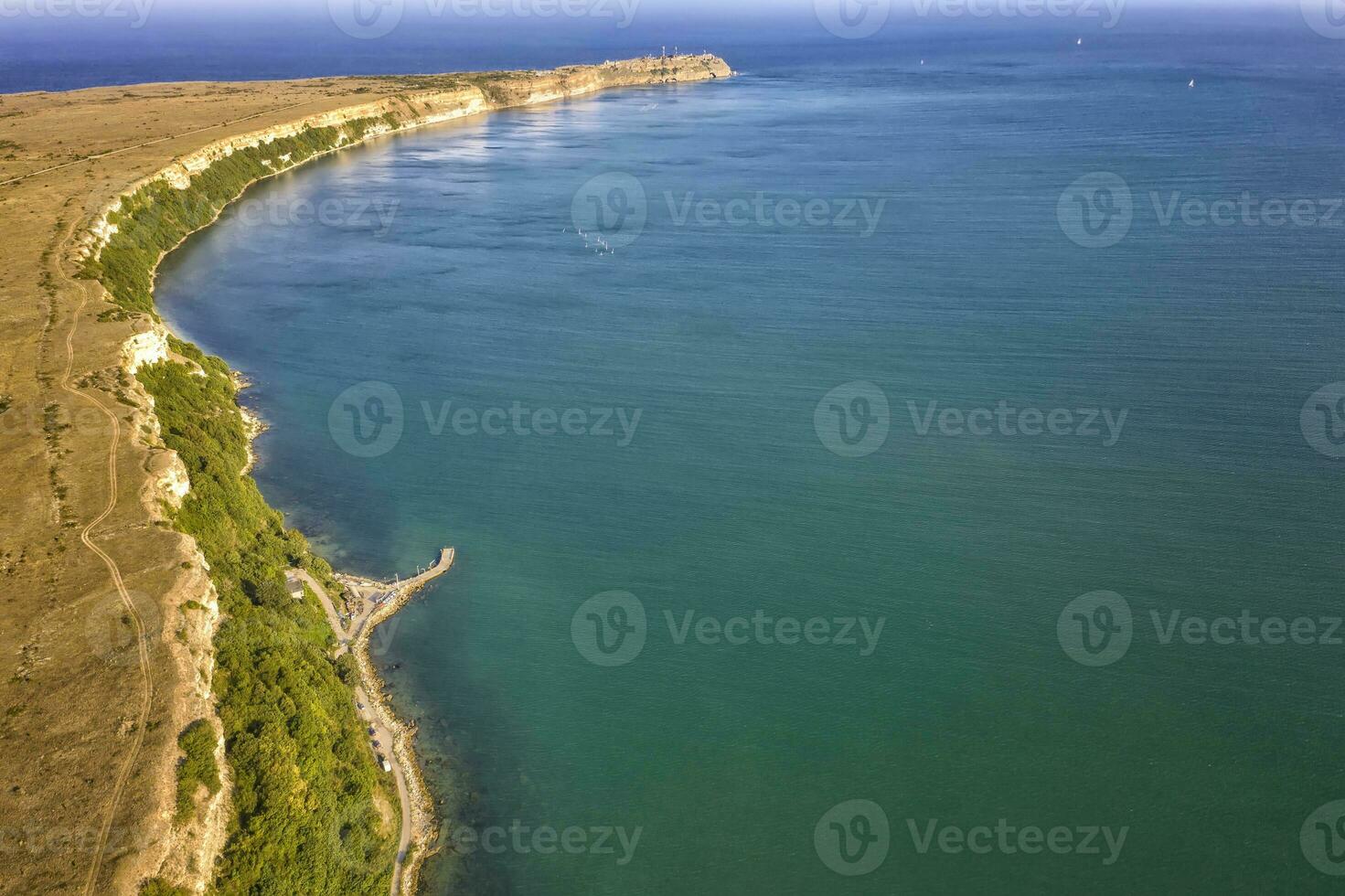 capo kaliakra è un' lungo e stretto promontorio di il settentrionale nero mare costa, Bulgaria foto